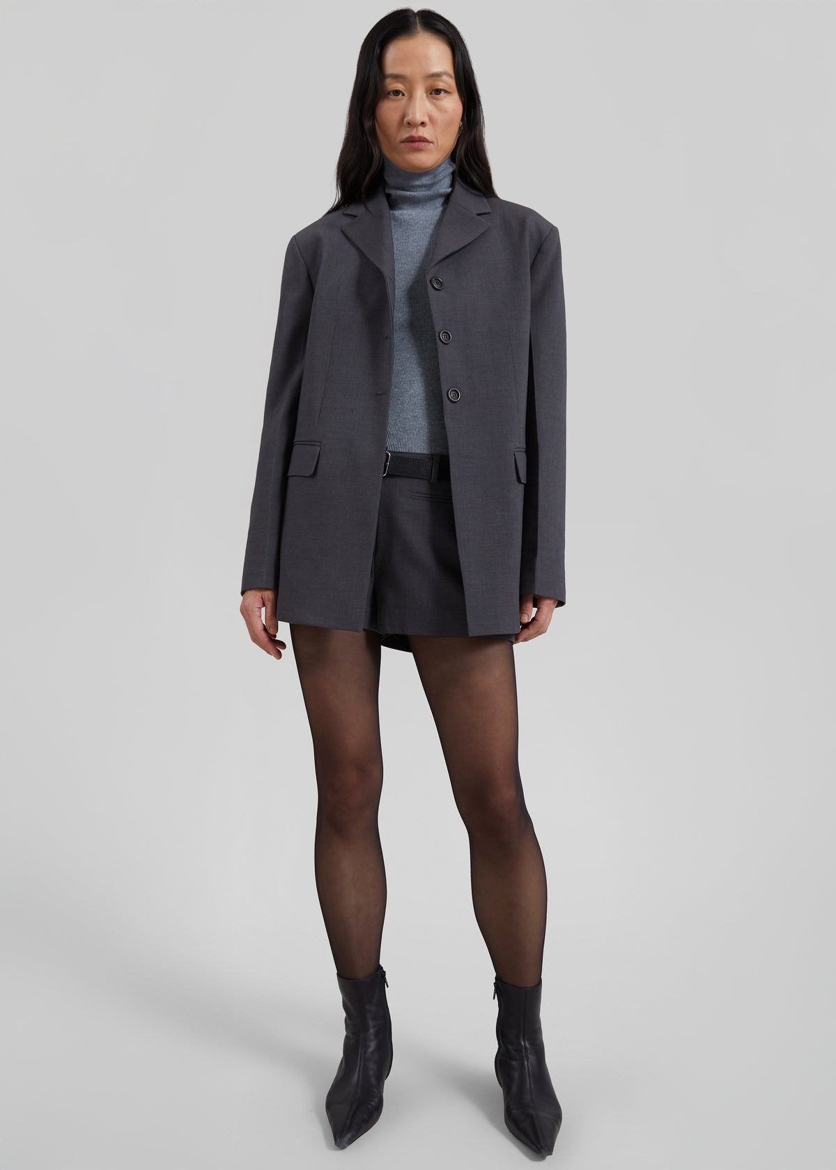 Mirka Tailored Blazer - Dark Grey