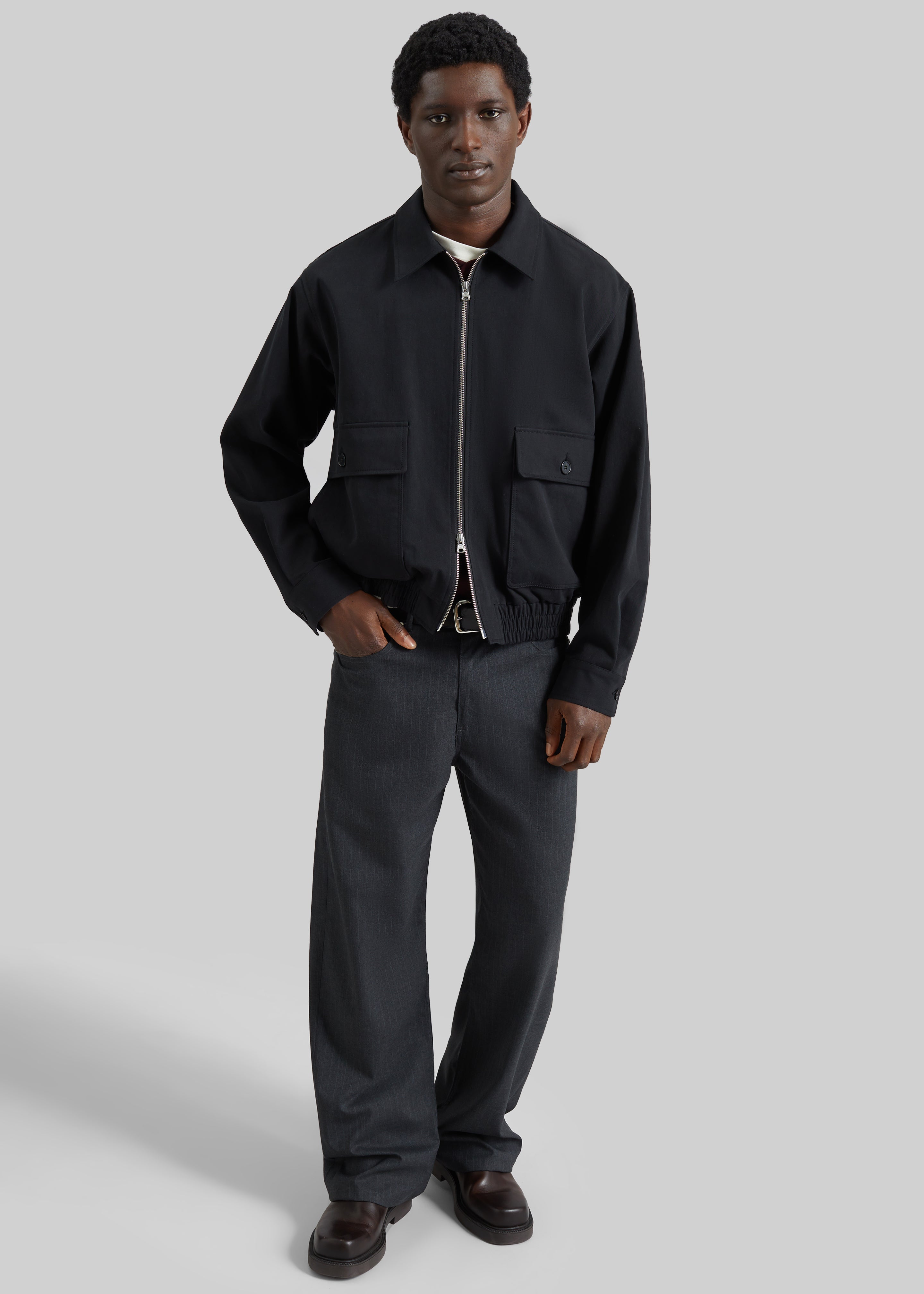 Mitchell Cotton Twill Jacket - Black - 2