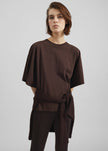 Modave Dolman Sleeve Tee - Brown