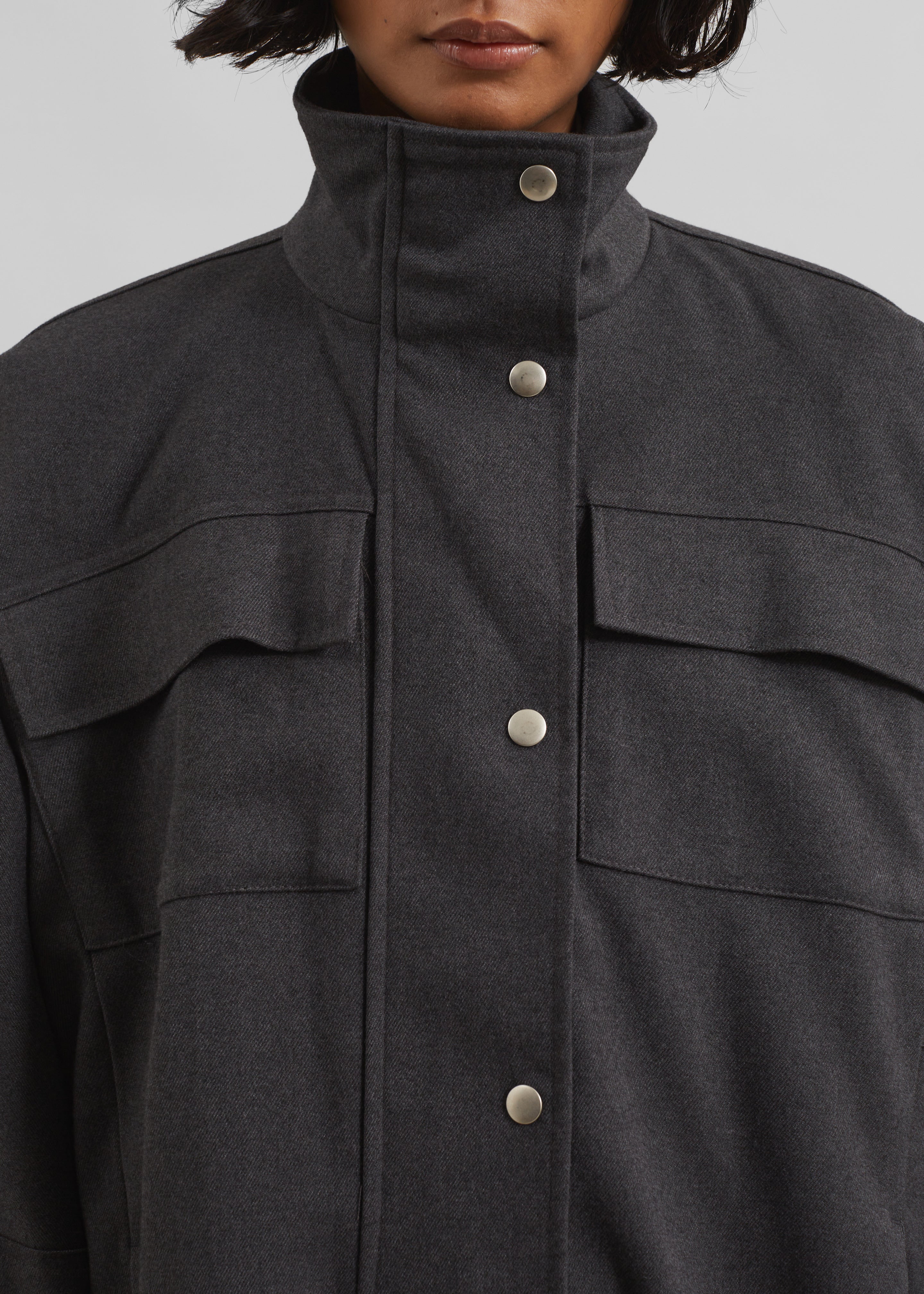 Monroy Utility Jacket - Charcoal - 4