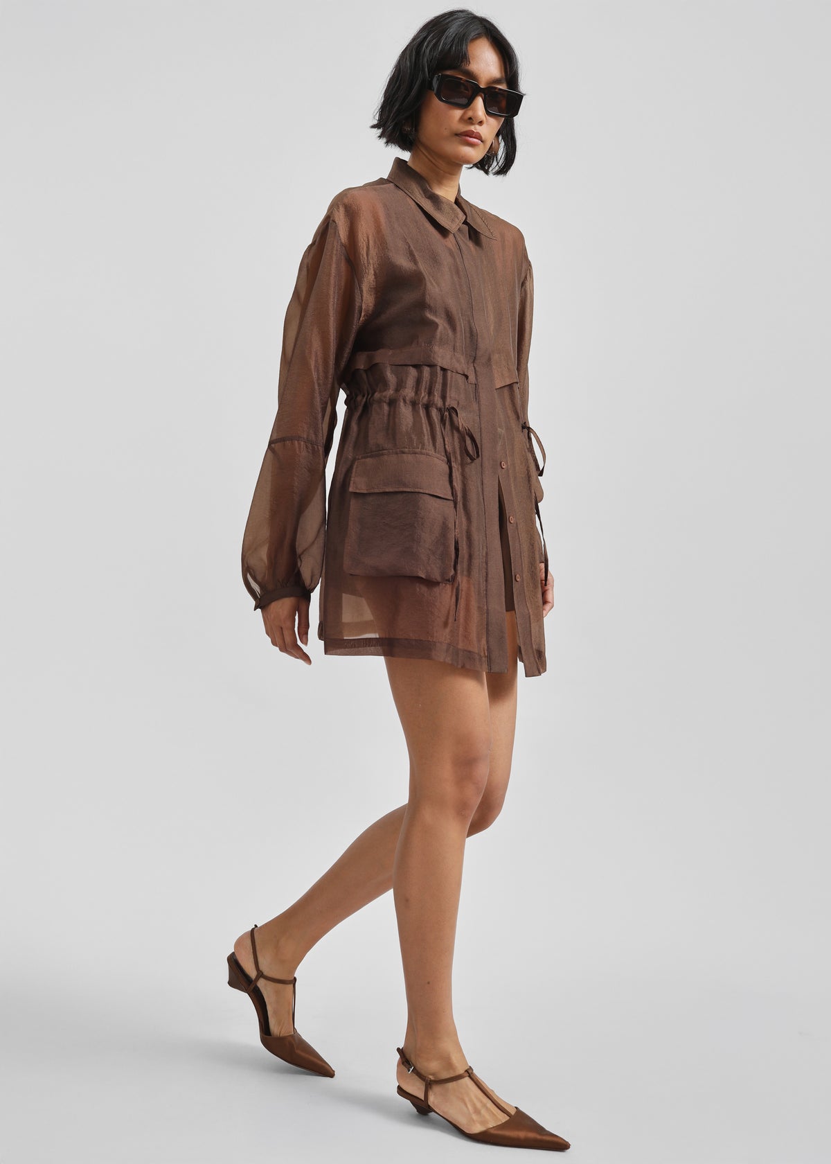 Montaro Sheer Light Jacket - Brown - 8