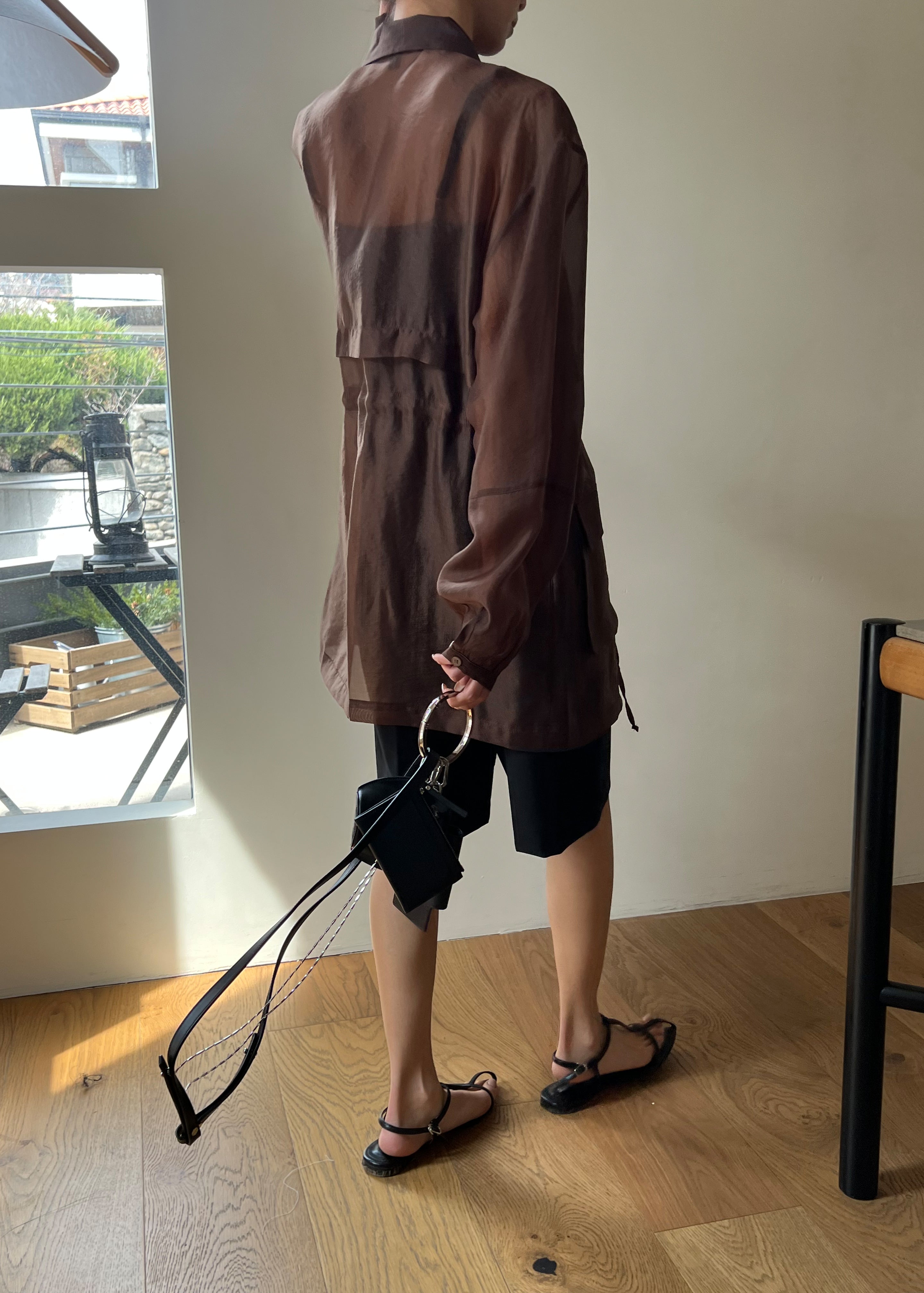 Montaro Sheer Light Jacket - Brown - 2