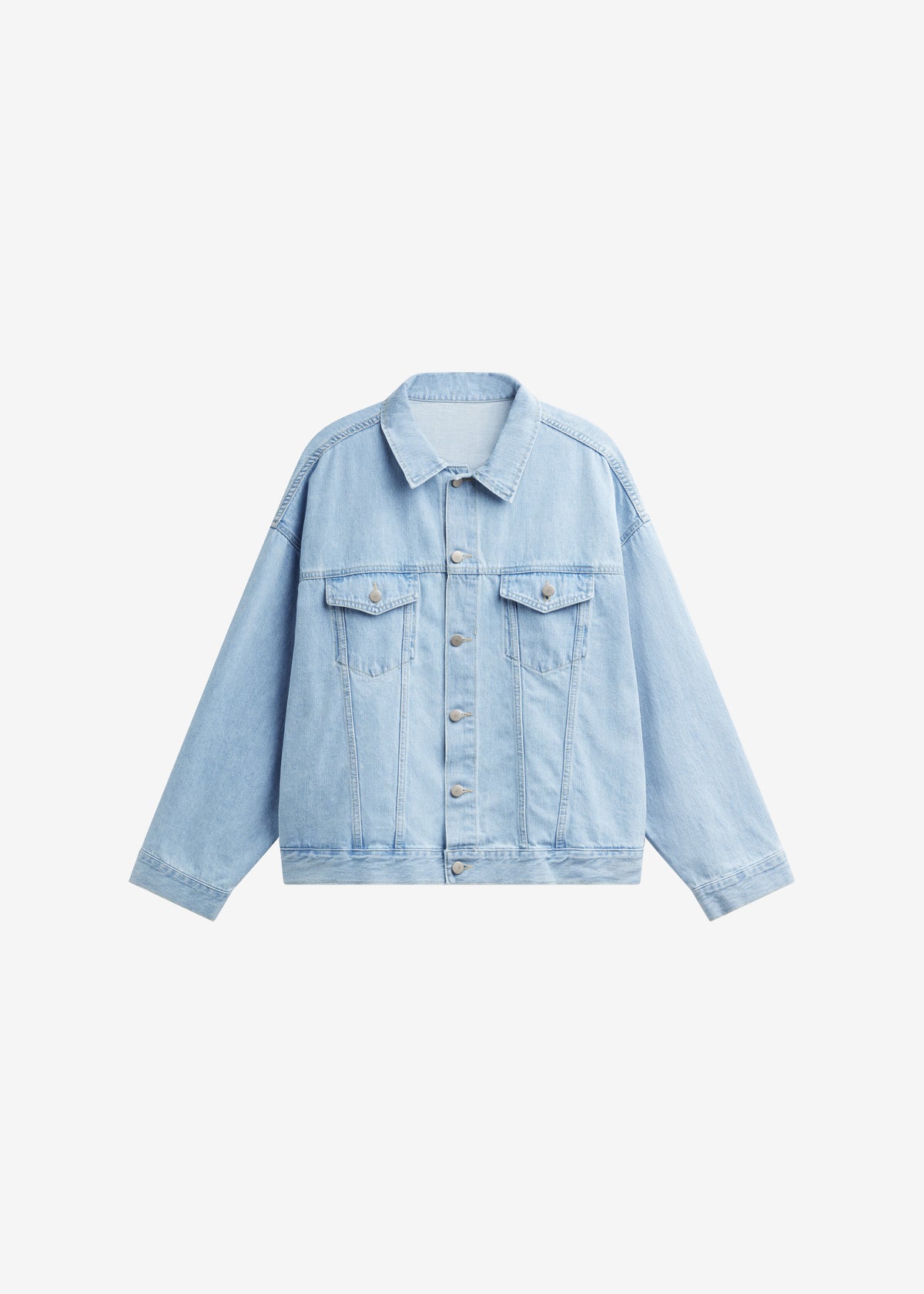 Montauk Oversized Denim Jacket - Light Wash - 6