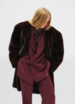Monterey Structured Wool Blazer - Burgundy