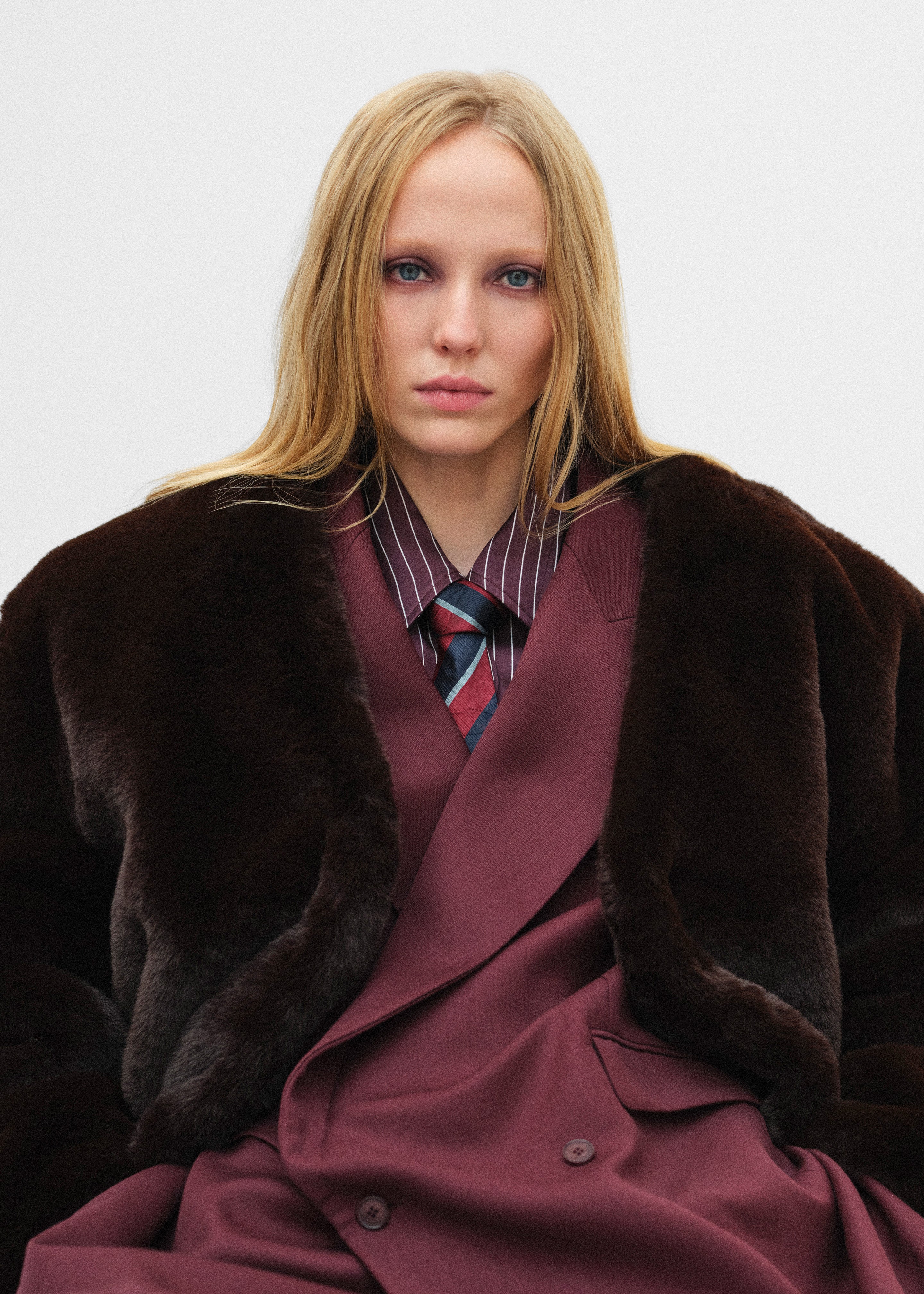 Monterey Structured Wool Blazer - Burgundy - 8