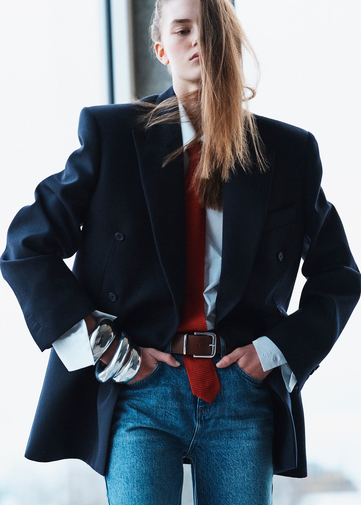 Monterey Structured Blazer - Dark Navy - 7