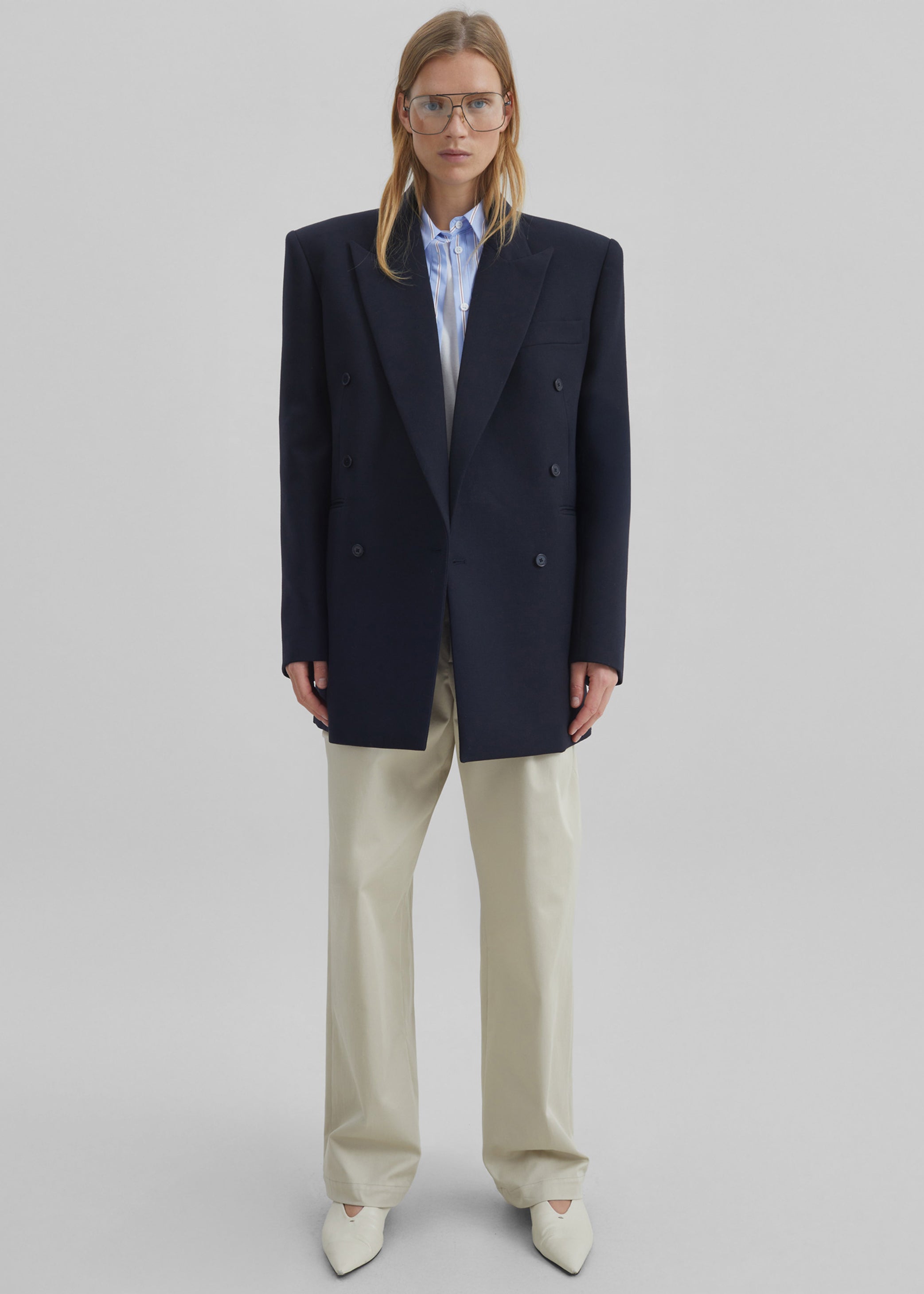 Shop the look image for Monterey Structured Blazer - Dark Navy