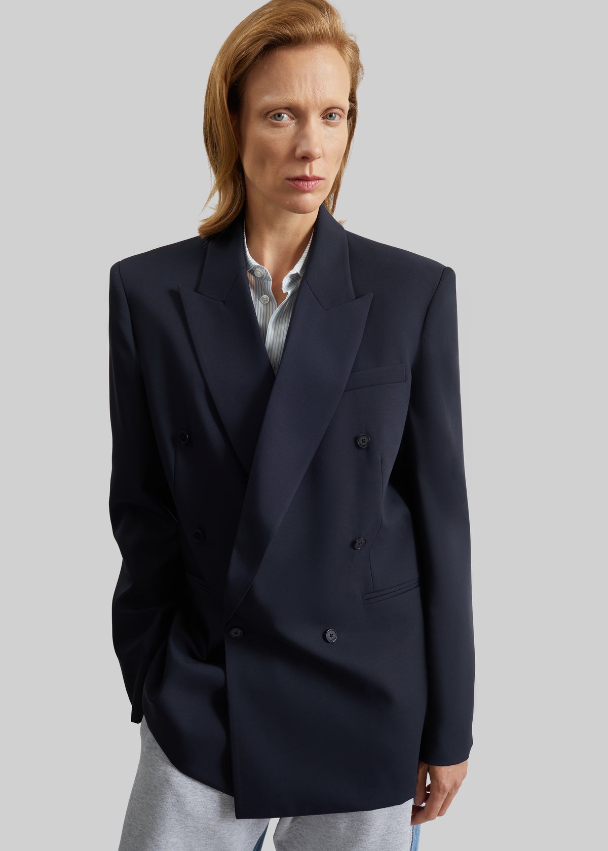 Monterey Structured Blazer - Dark Navy - 9
