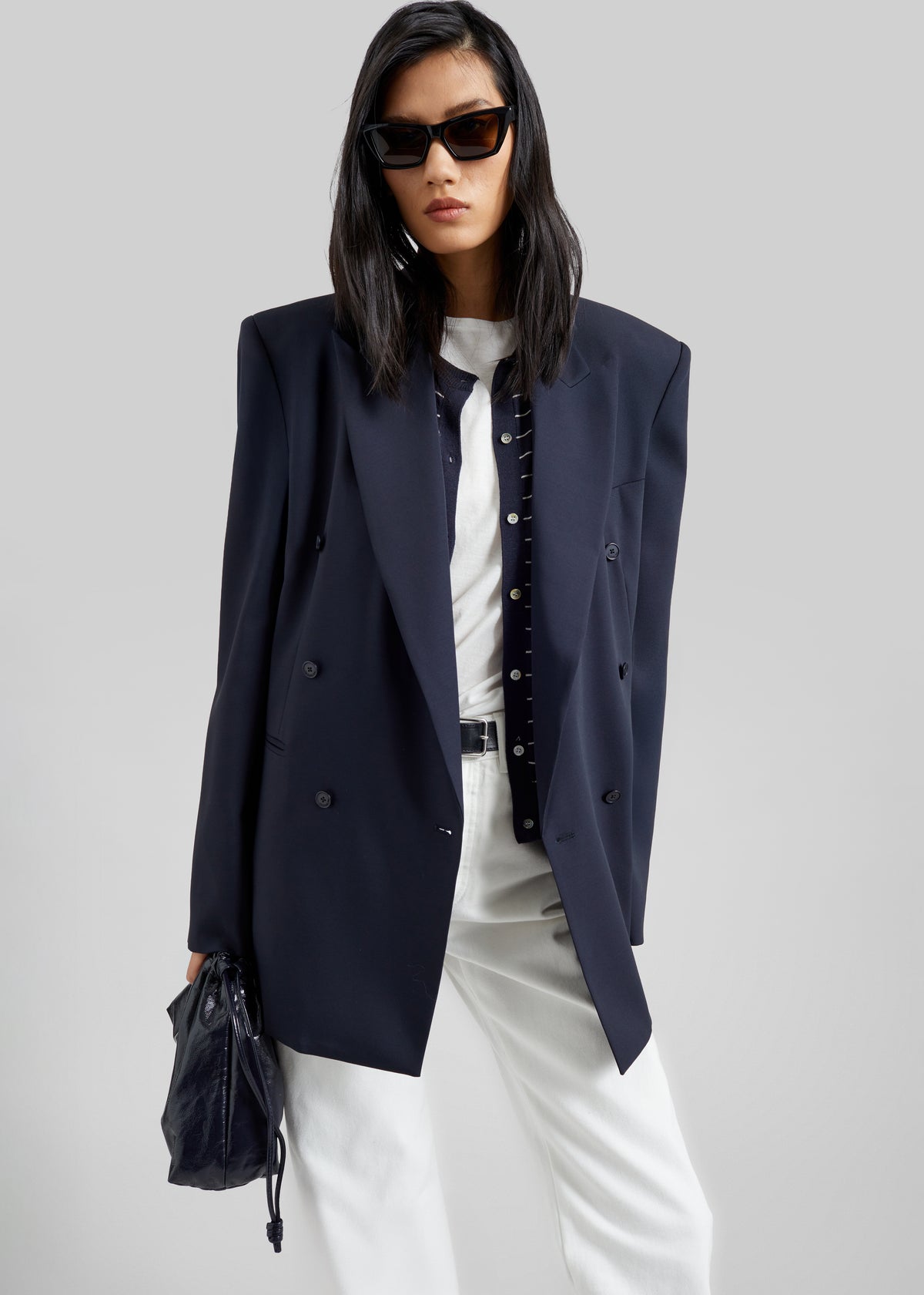 Monterey Structured Blazer - Dark Navy - 8