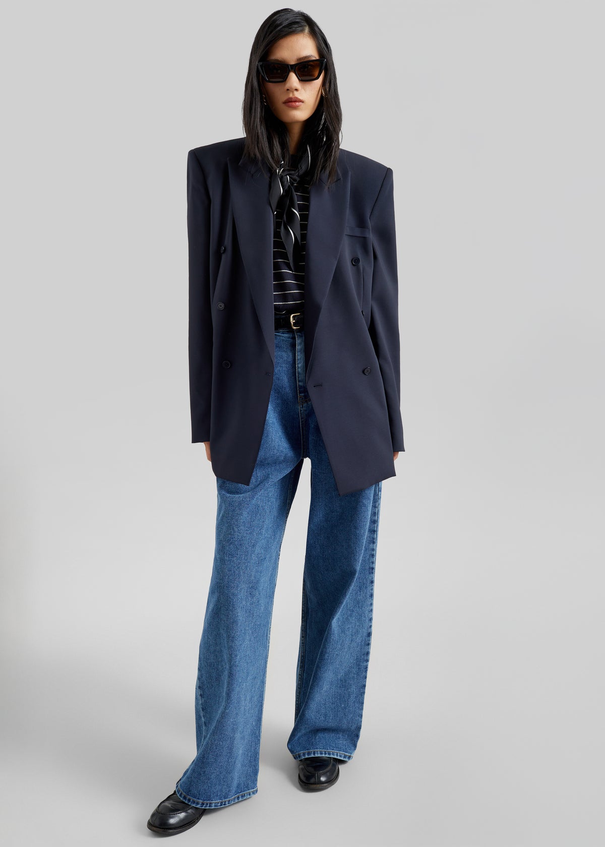 Monterey Structured Blazer - Dark Navy - 4