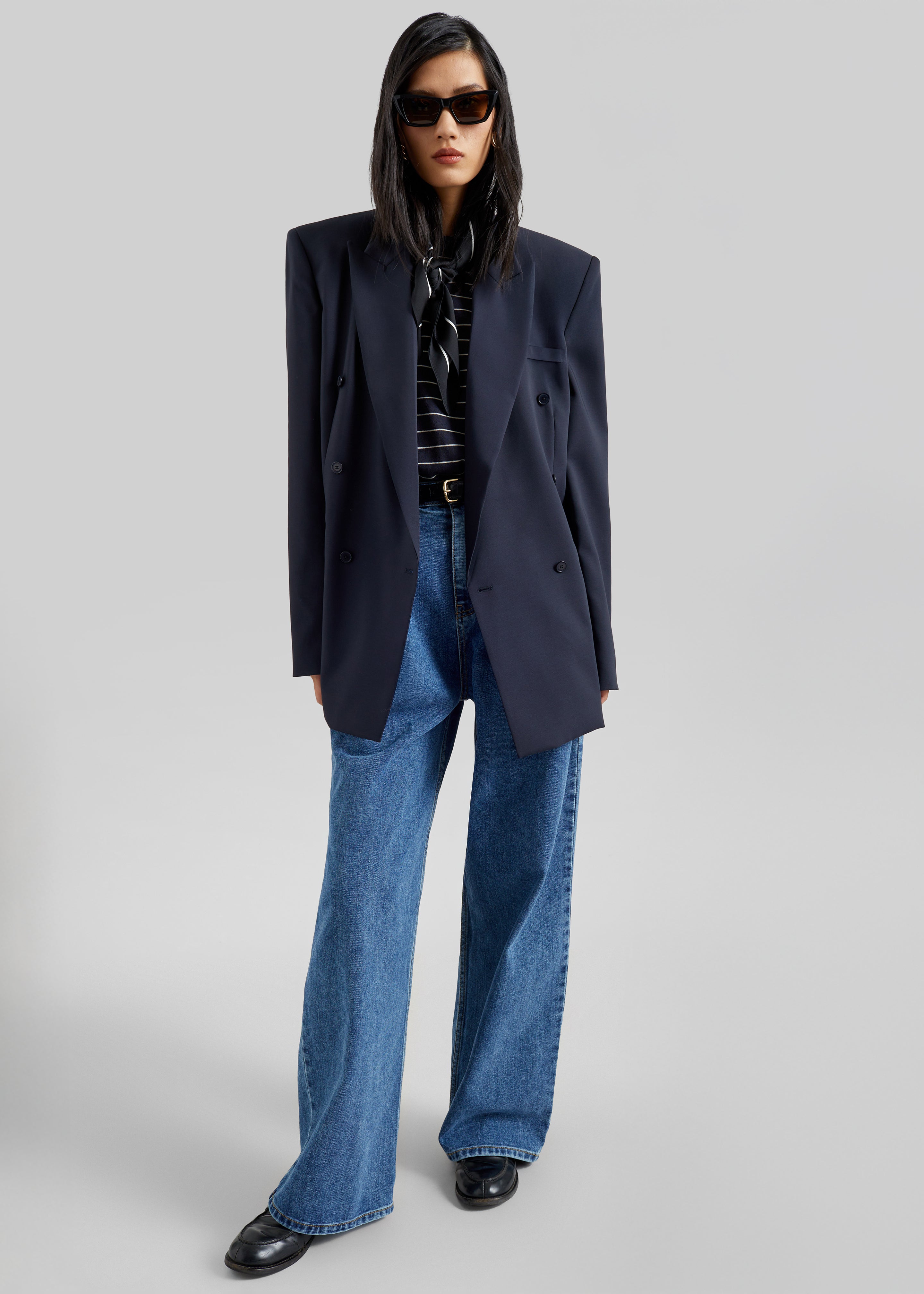 Monterey Structured Blazer - Dark Navy - 4