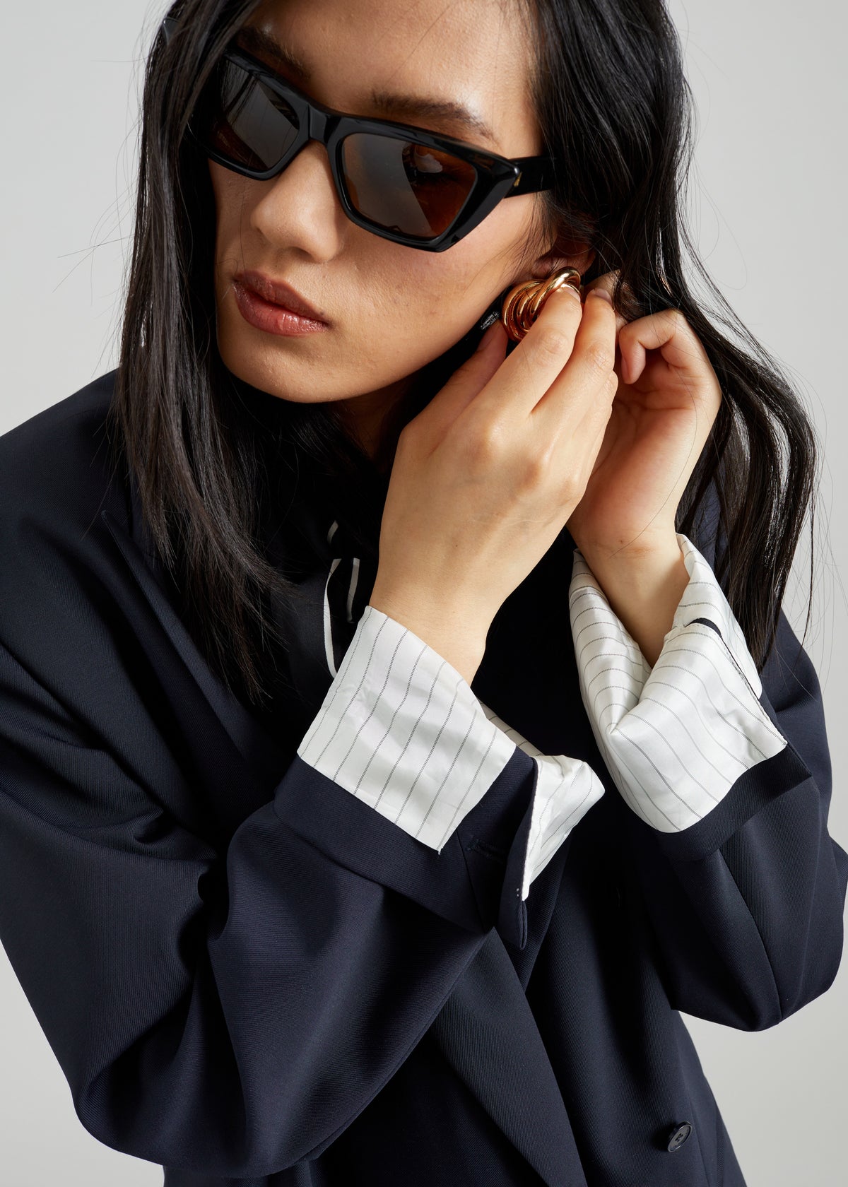 Monterey Structured Blazer - Dark Navy - 3