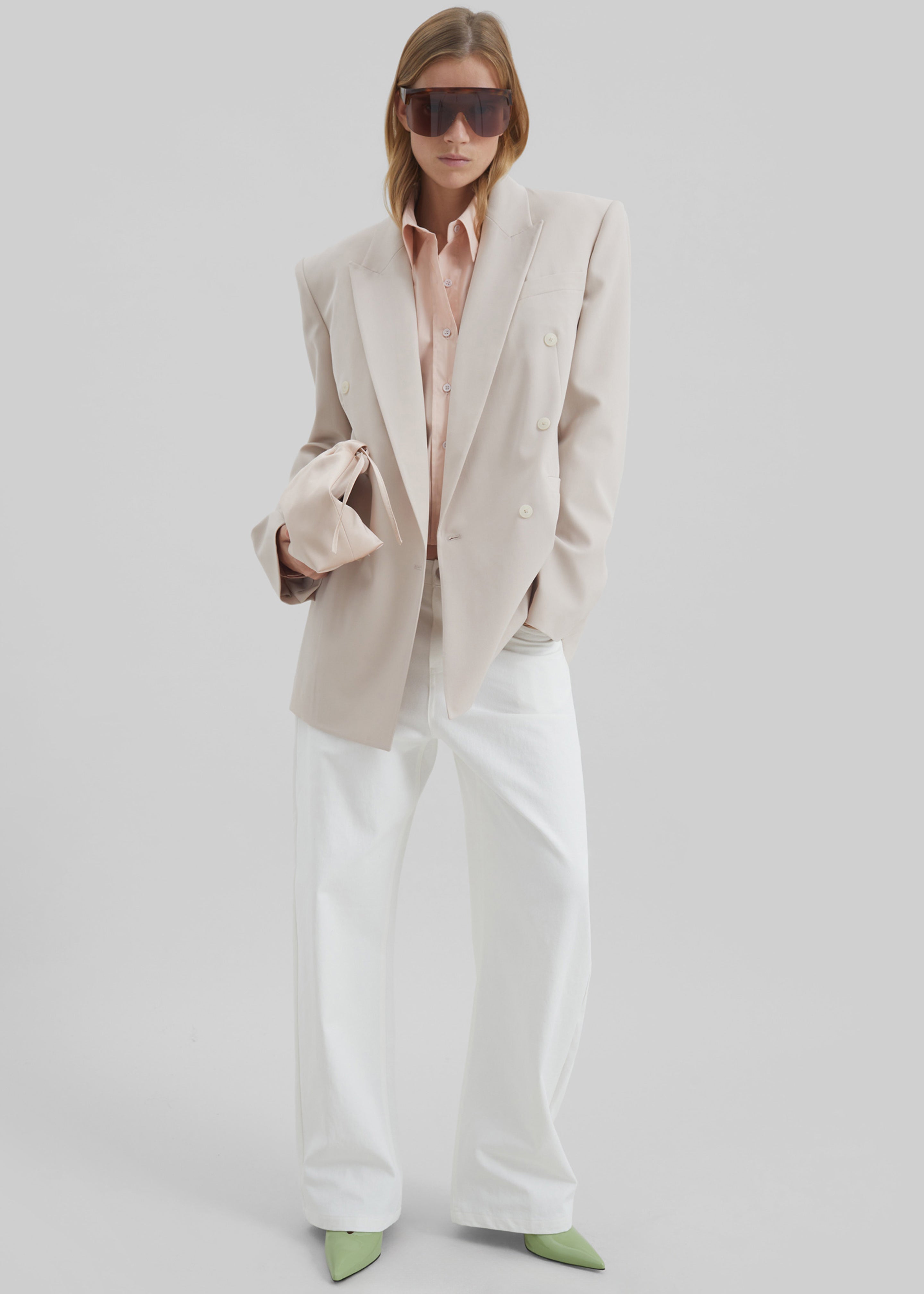 Monterey Structured Blazer - Faded Pink - 5