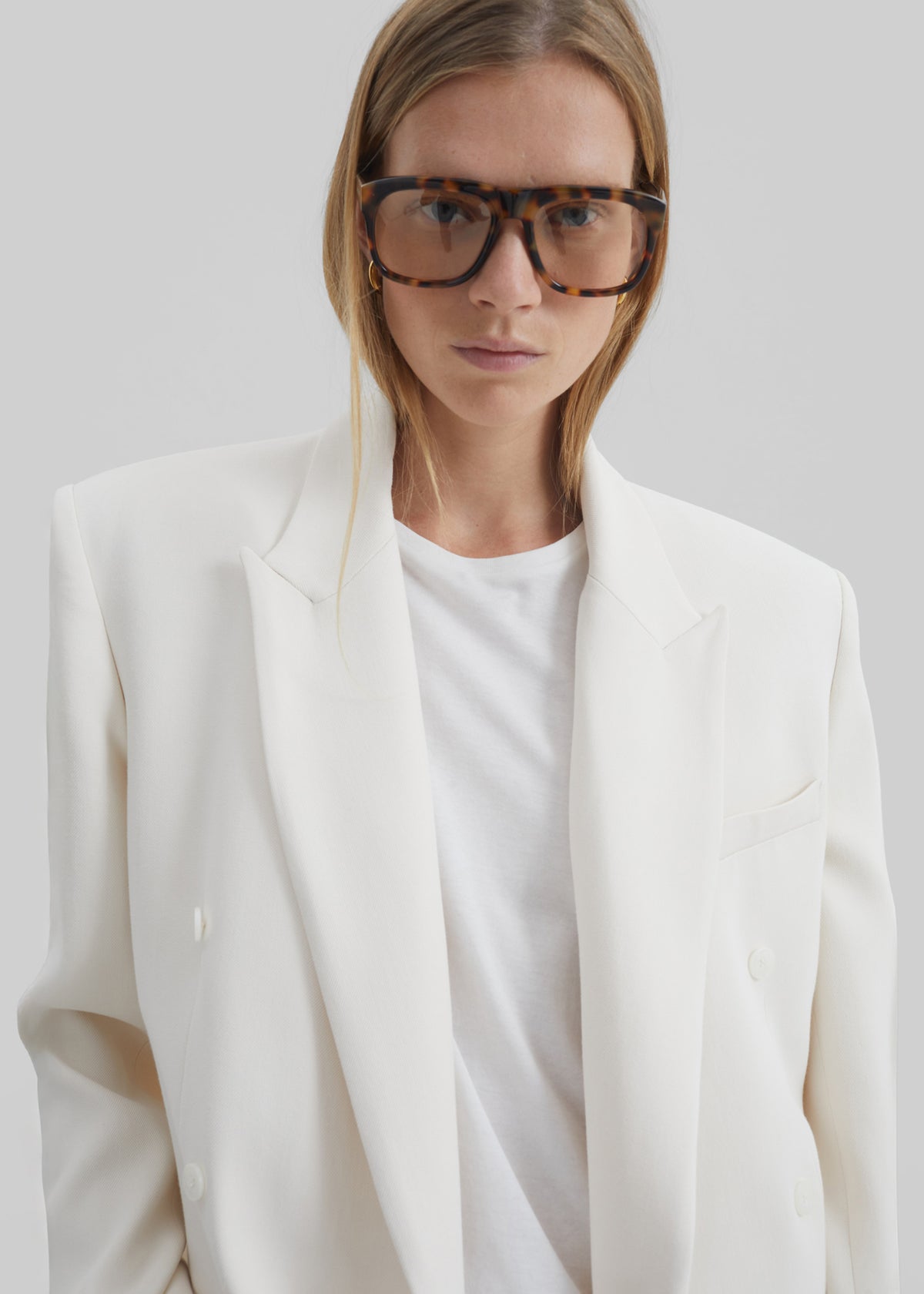 Monterey Structured Blazer - Off White - 4