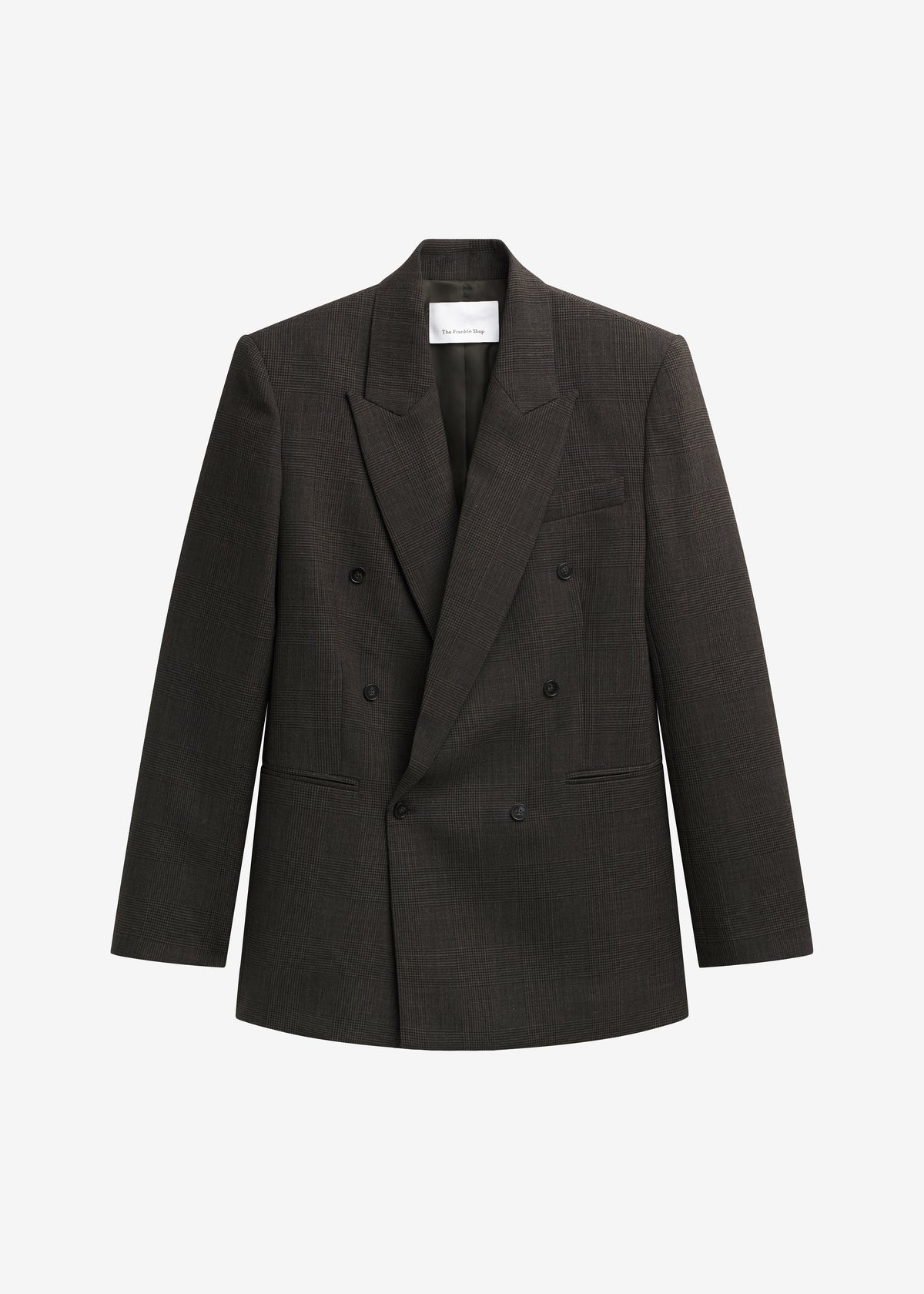 Monterey Structured Wool Blazer - Olive Glen Plaid
