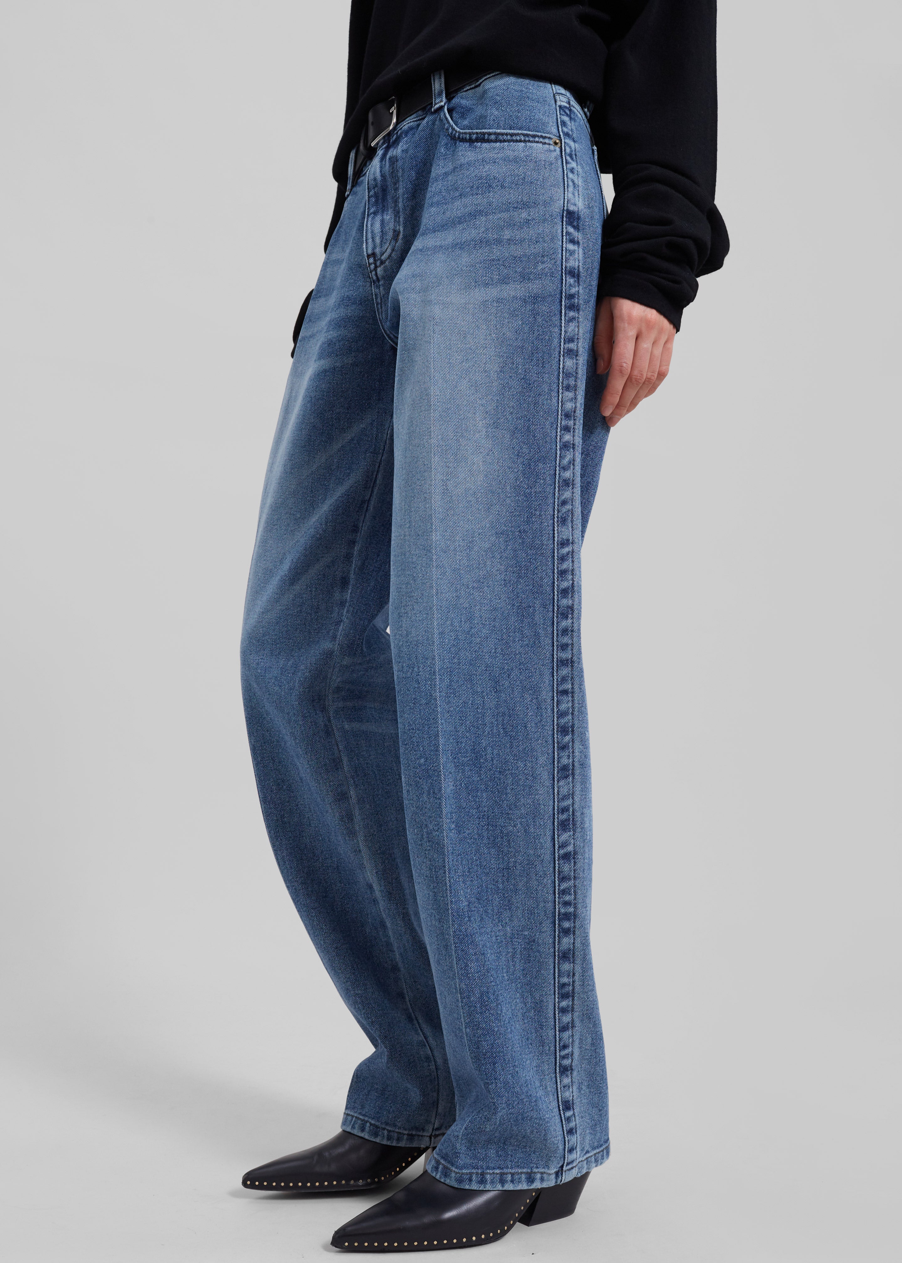 Montrose Straight Leg Jeans - Blue Wash - 6