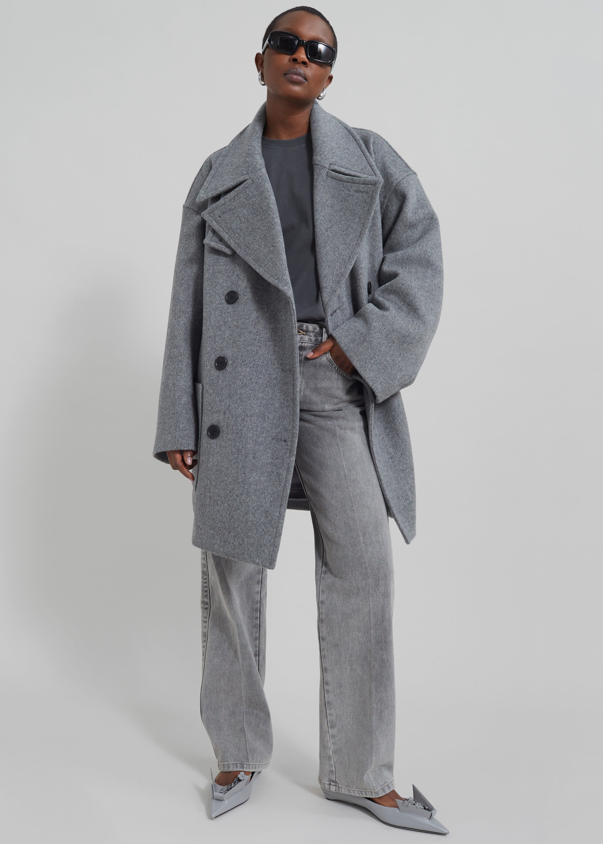 Shop the look image for Montrose Straight Leg Jeans - Grey Wash