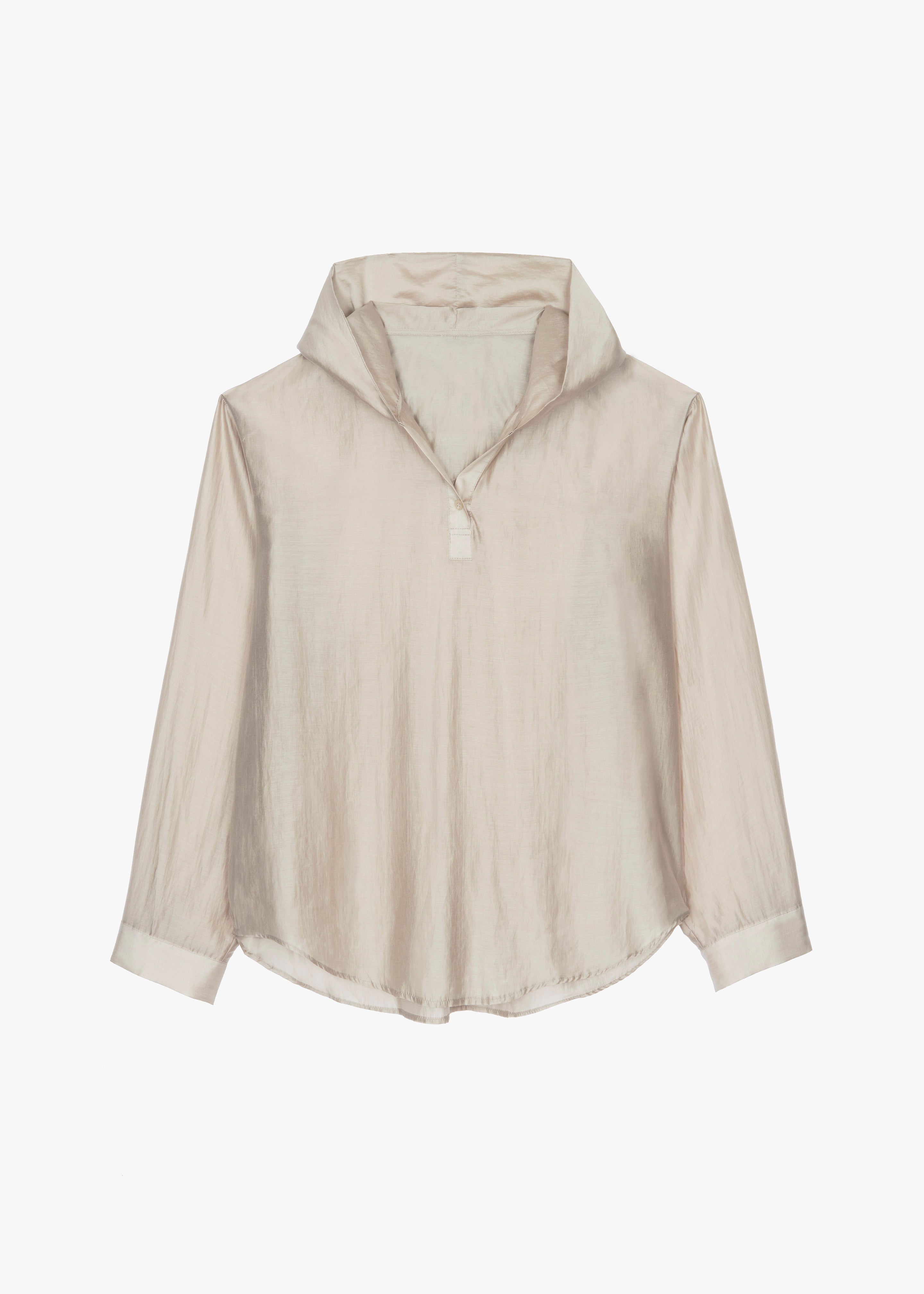 Moraine Hooded Blouse - Beige - 9