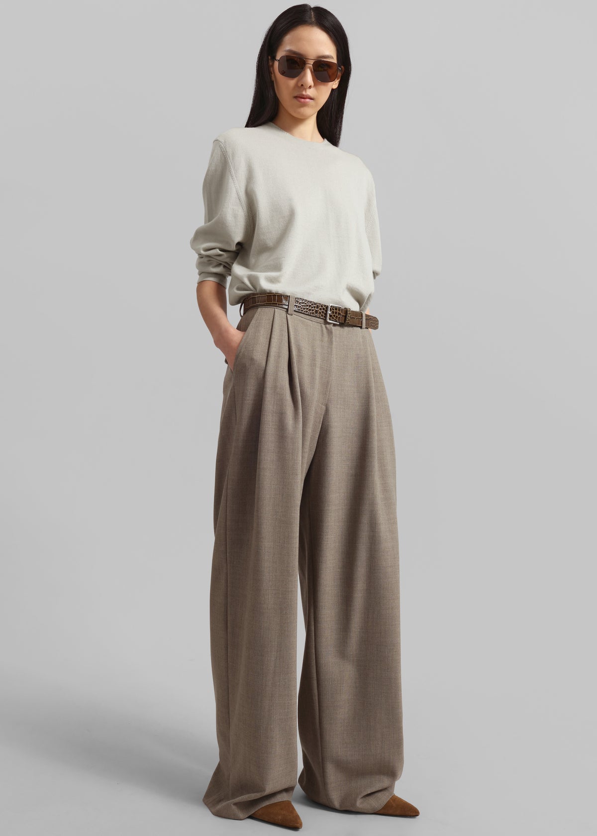 Morang Merino Wool Sweater - Beige - 1