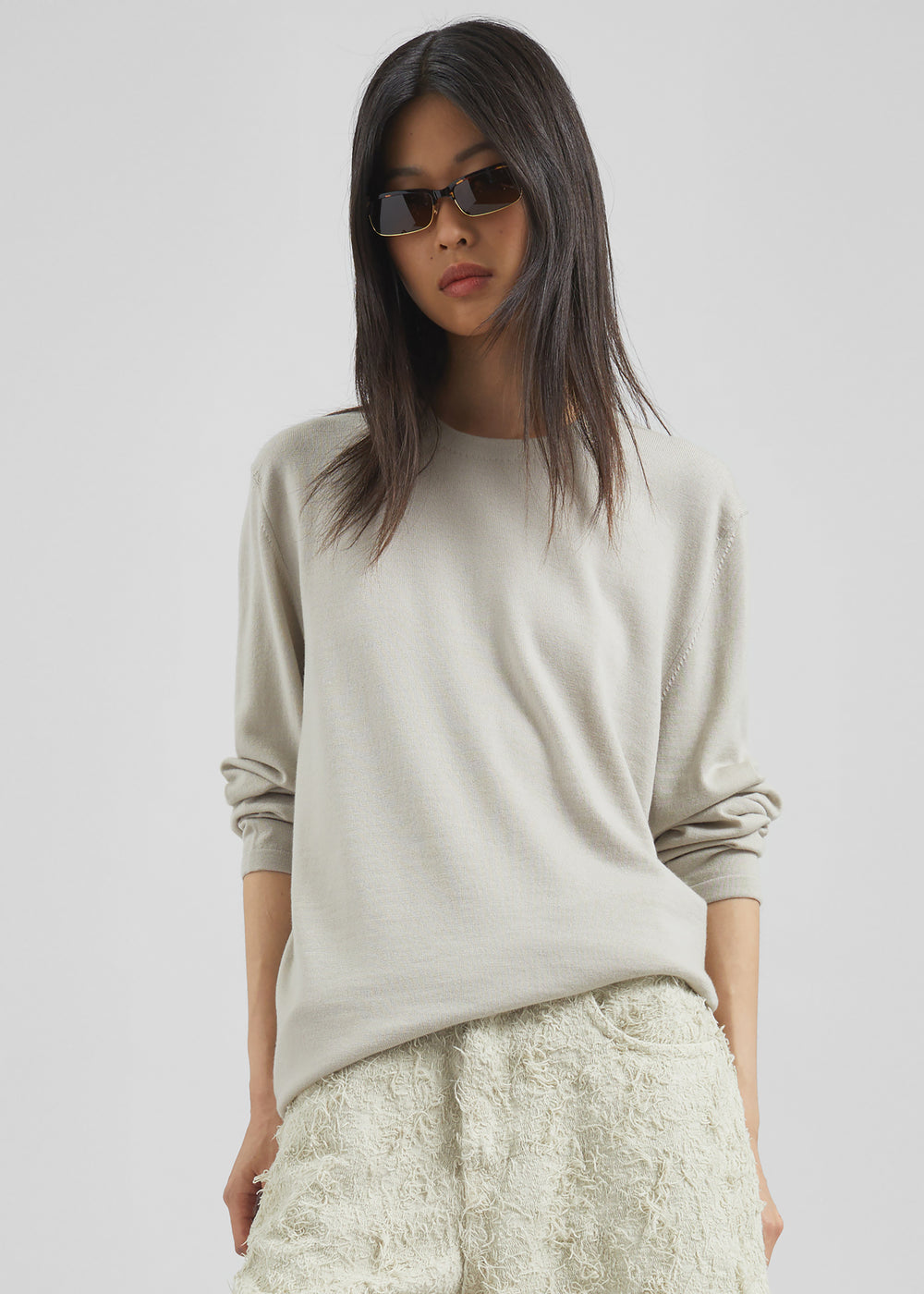 Morang Merino Wool Sweater - Beige - 1