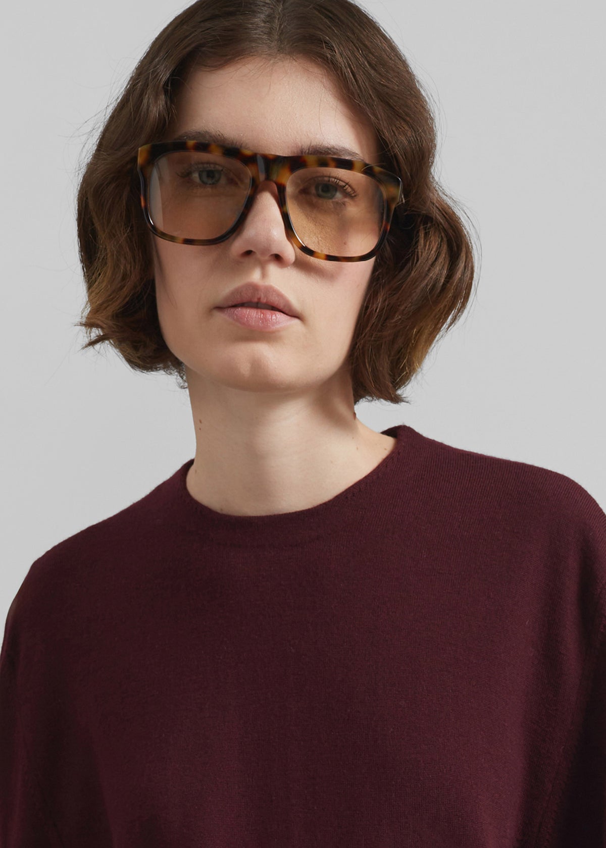 Morang Merino Wool Sweater - Burgundy - 3