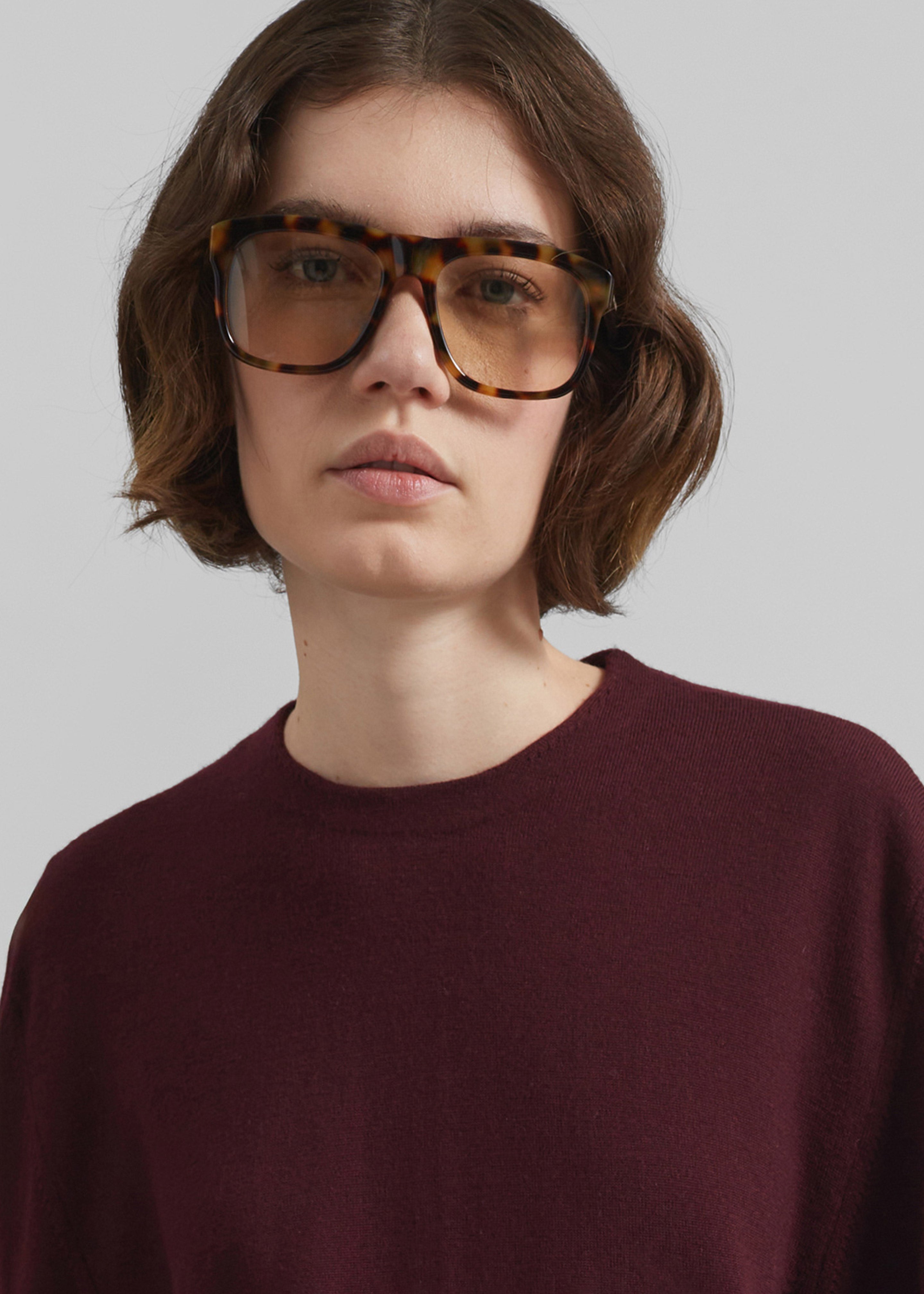 Morang Merino Wool Sweater - Burgundy - 3