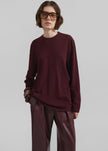 Morang Merino Wool Sweater - Burgundy