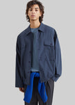 Morelo Technical Utility Overshirt - Slate Blue