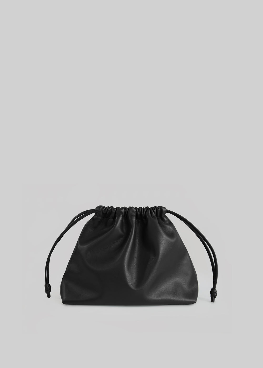 Morgan Faux Leather Small Pouch - Black