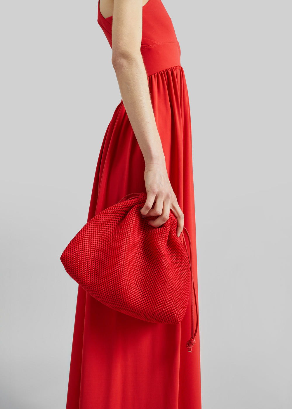 Morgan Mesh Small Pouch - Red - 1