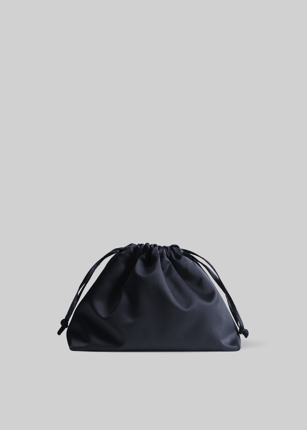 Morgan Satin Small Pouch - Black - 1