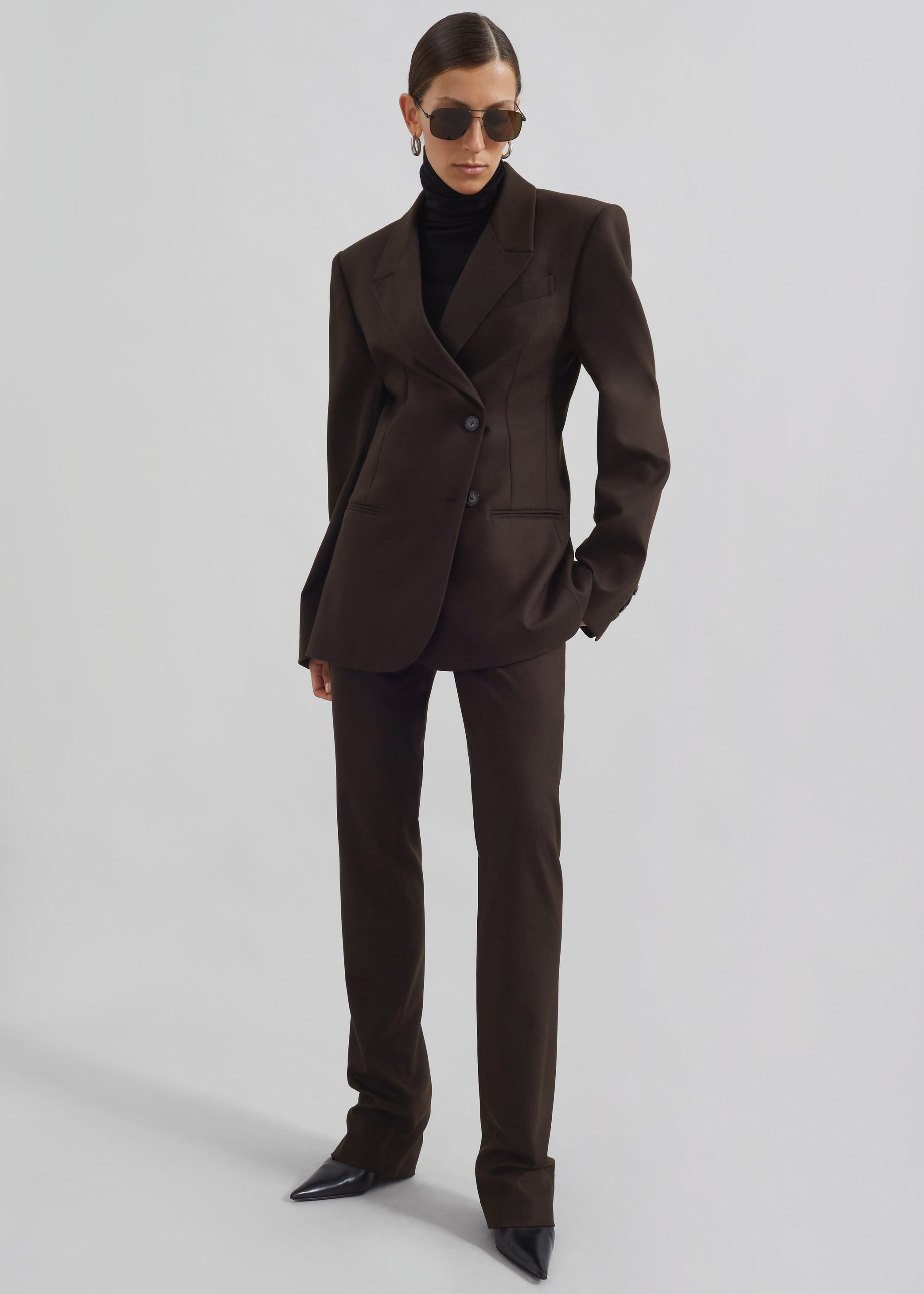 Shop the look image for Morrison Crossover Blazer - Brown