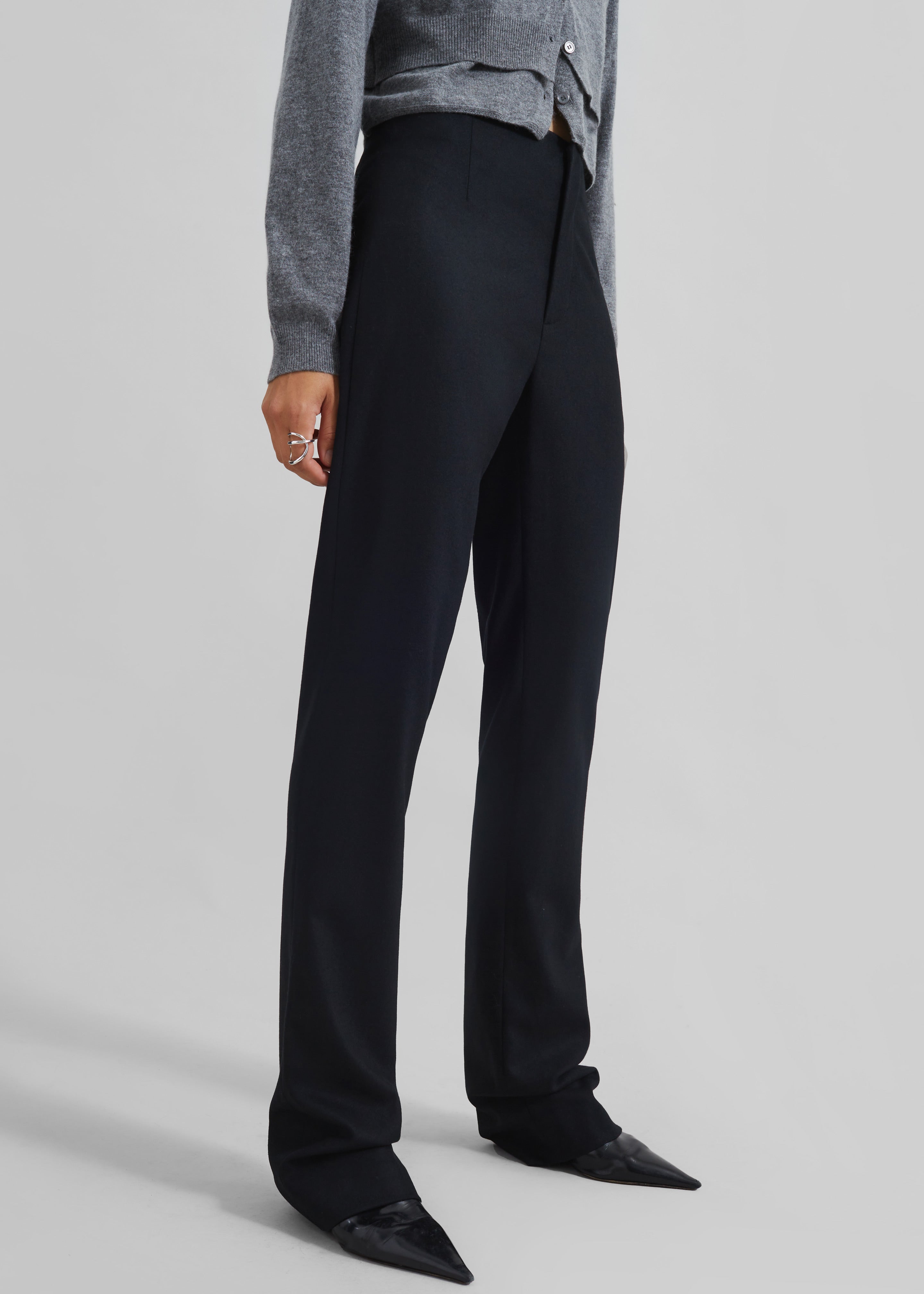 Morrison Long Trousers - Black – The Frankie Shop