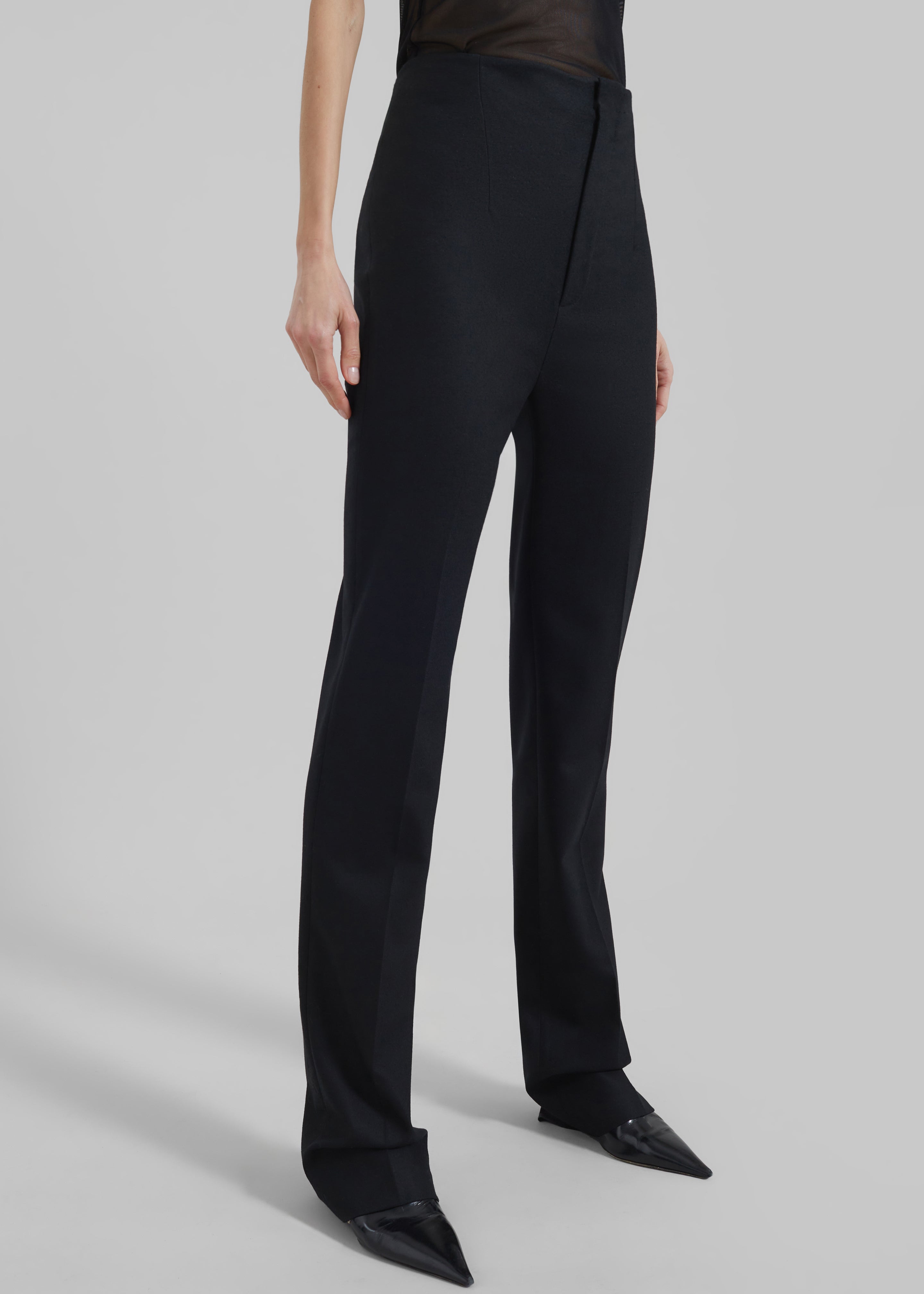 Morrison Long Trousers - Black – The Frankie Shop