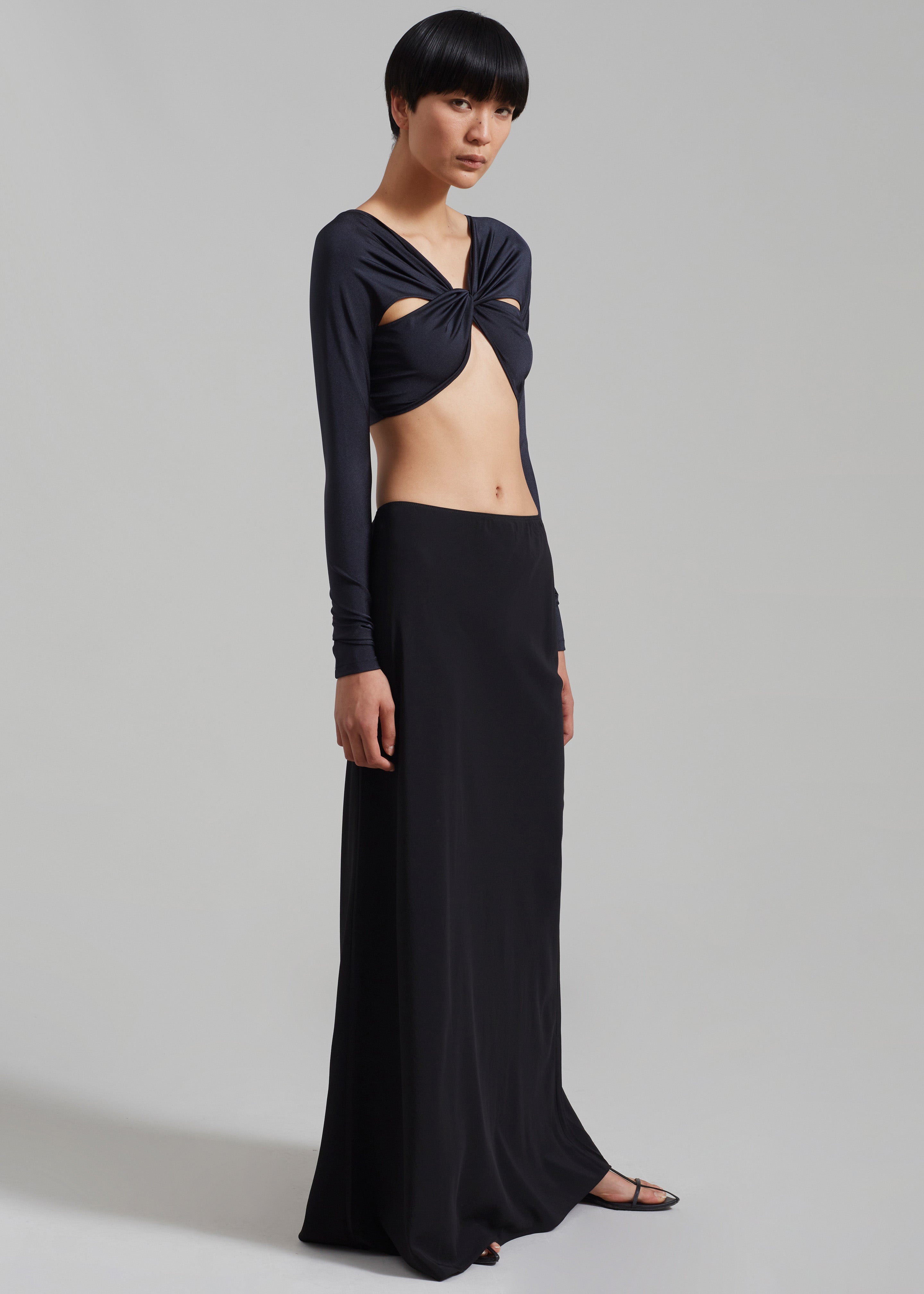 Matteau Bias Elastic Skirt - Black - 6