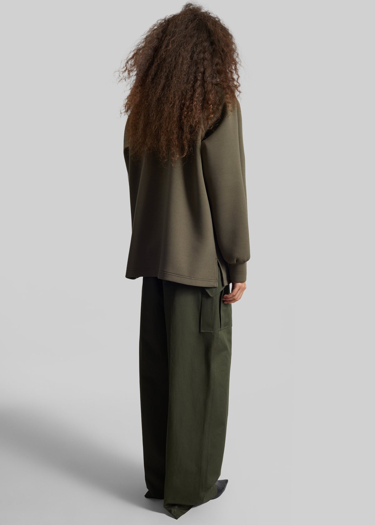 Naen Neoprene Polo Top - Dark Olive - 5