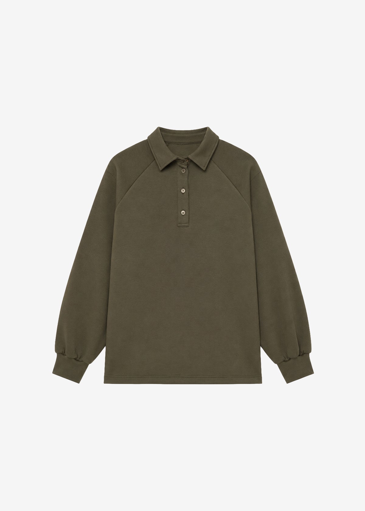 Naen Neoprene Polo Top - Dark Olive - 6