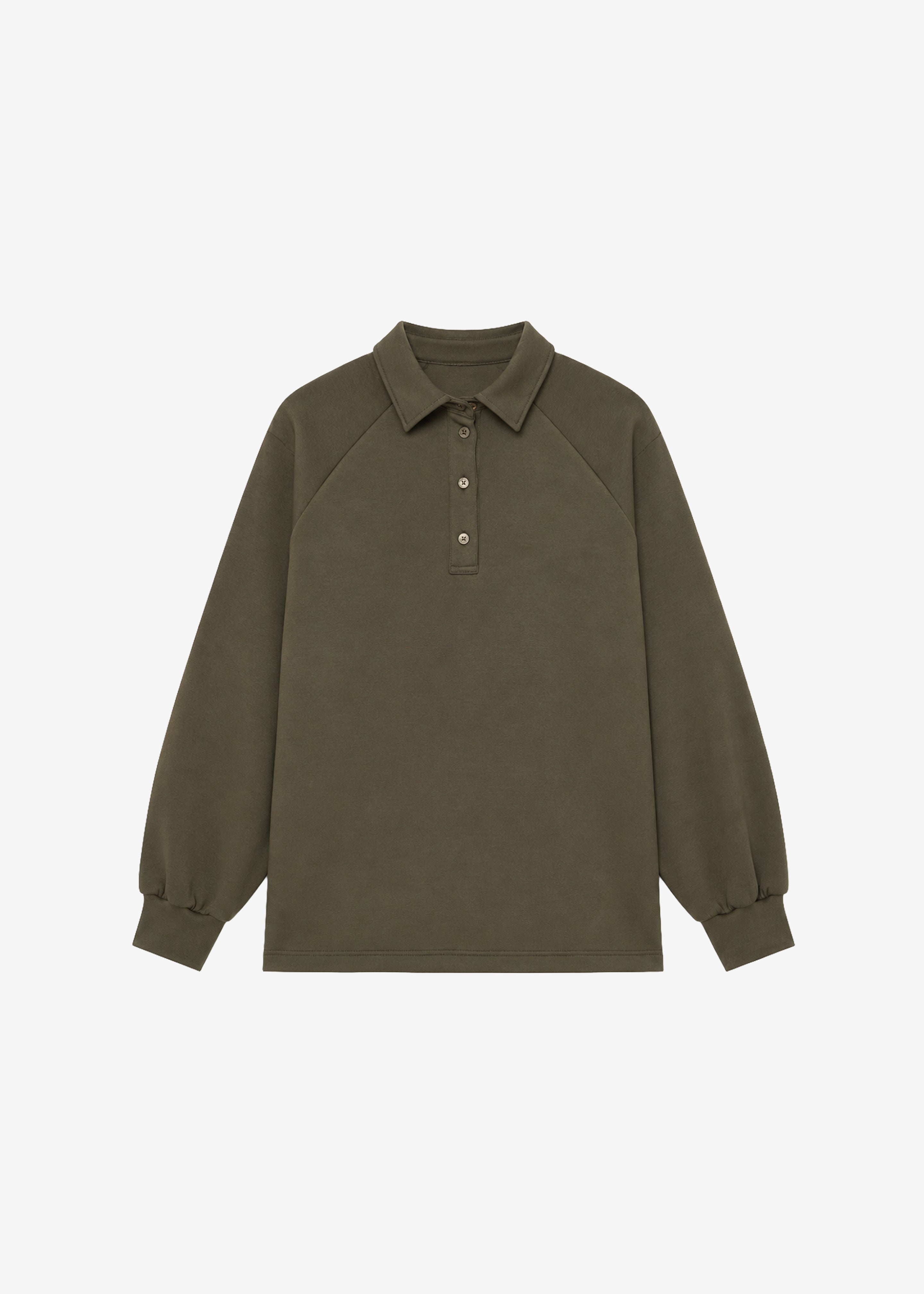 Naen Neoprene Polo Top - Dark Olive - 6