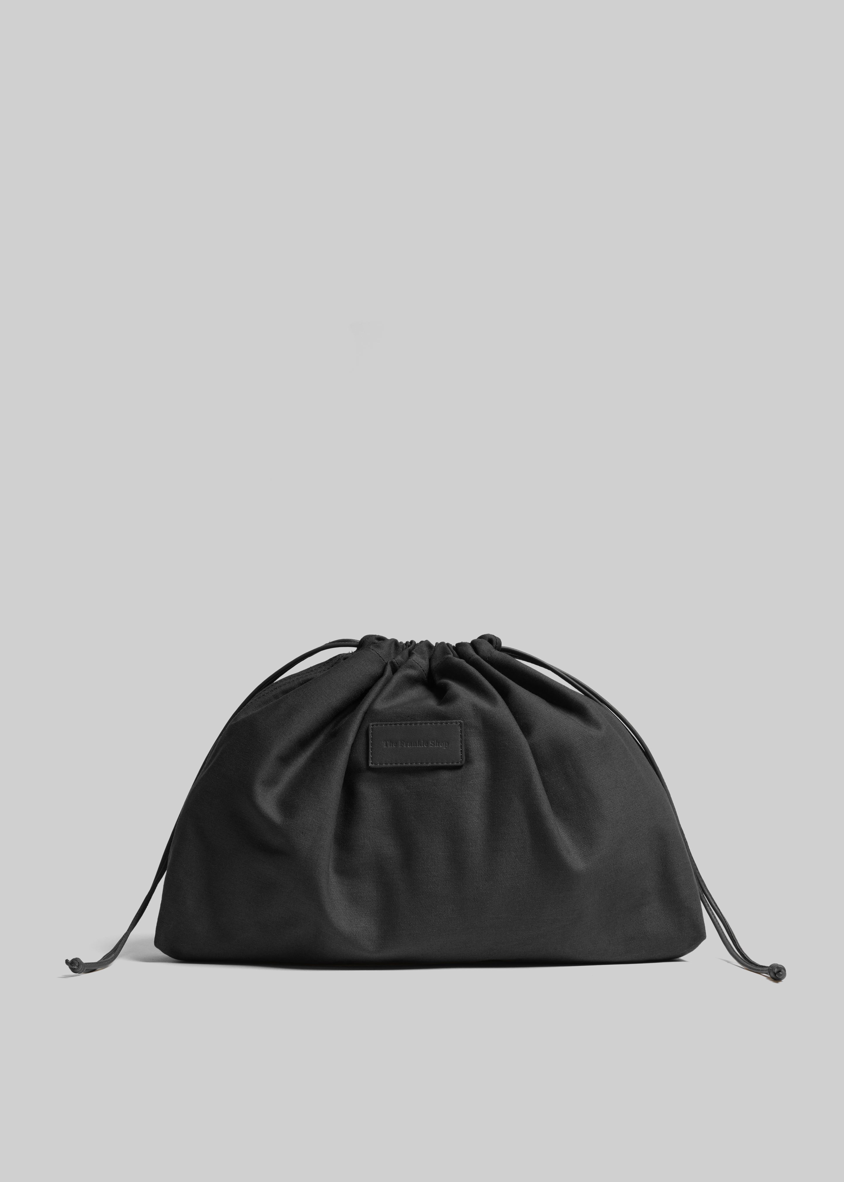 Naia Leather Macrame Bag - Black - 5