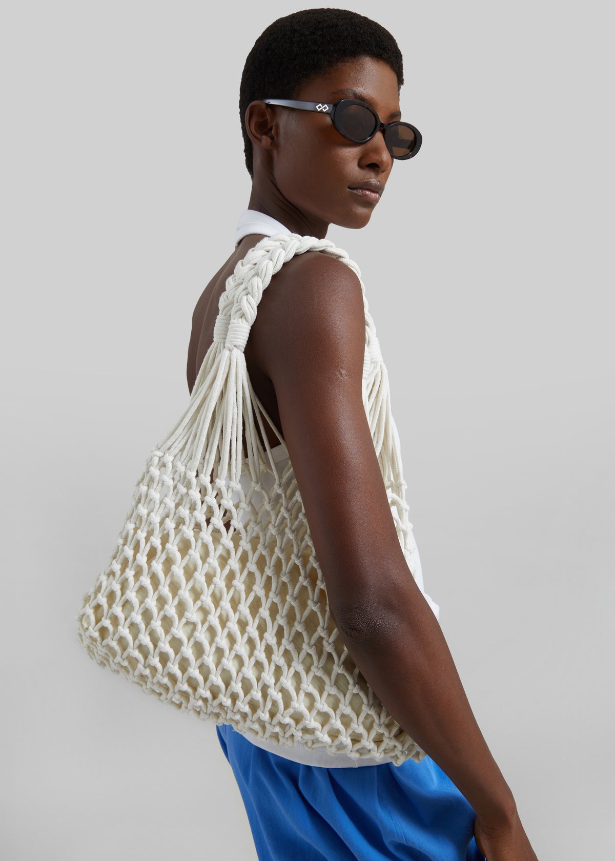 Naia Macrame Bag - Ecru - 4
