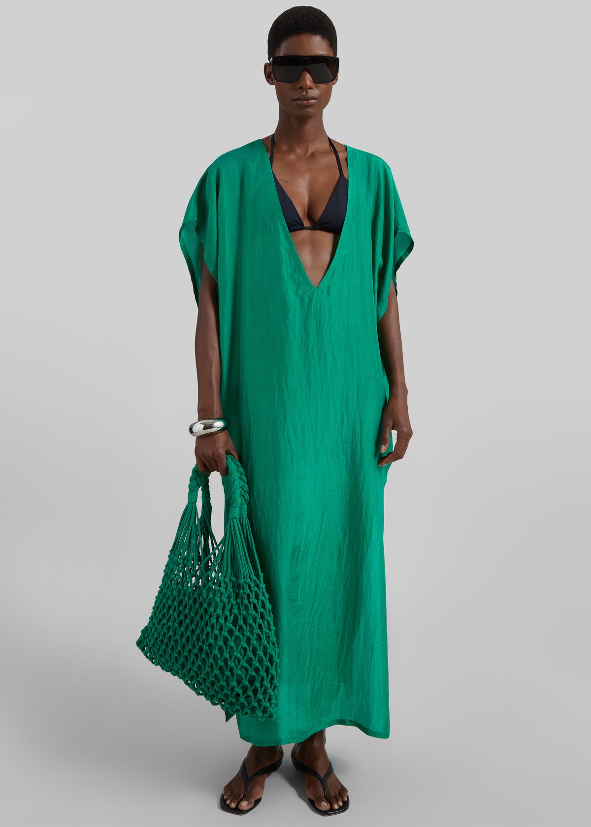 Naia Macrame Bag - Green - 6