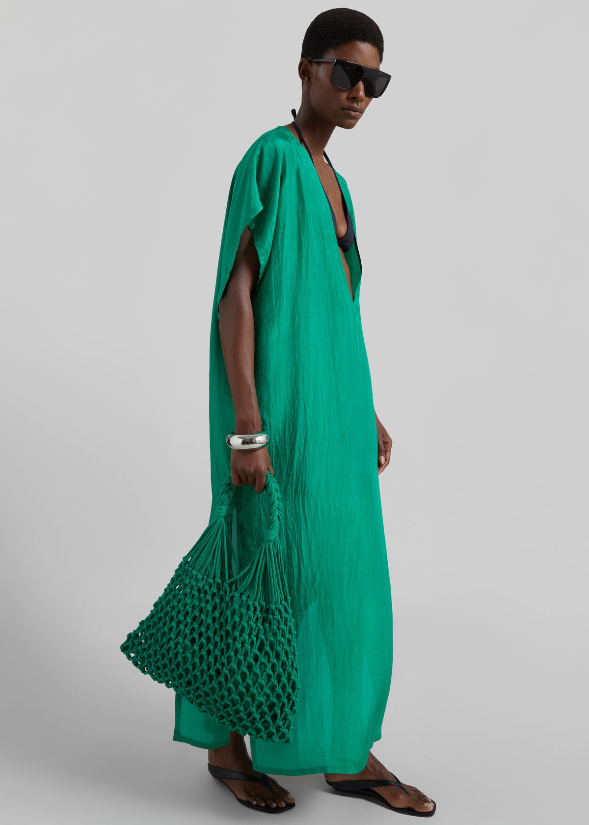 Naia Macrame Bag - Green - 3