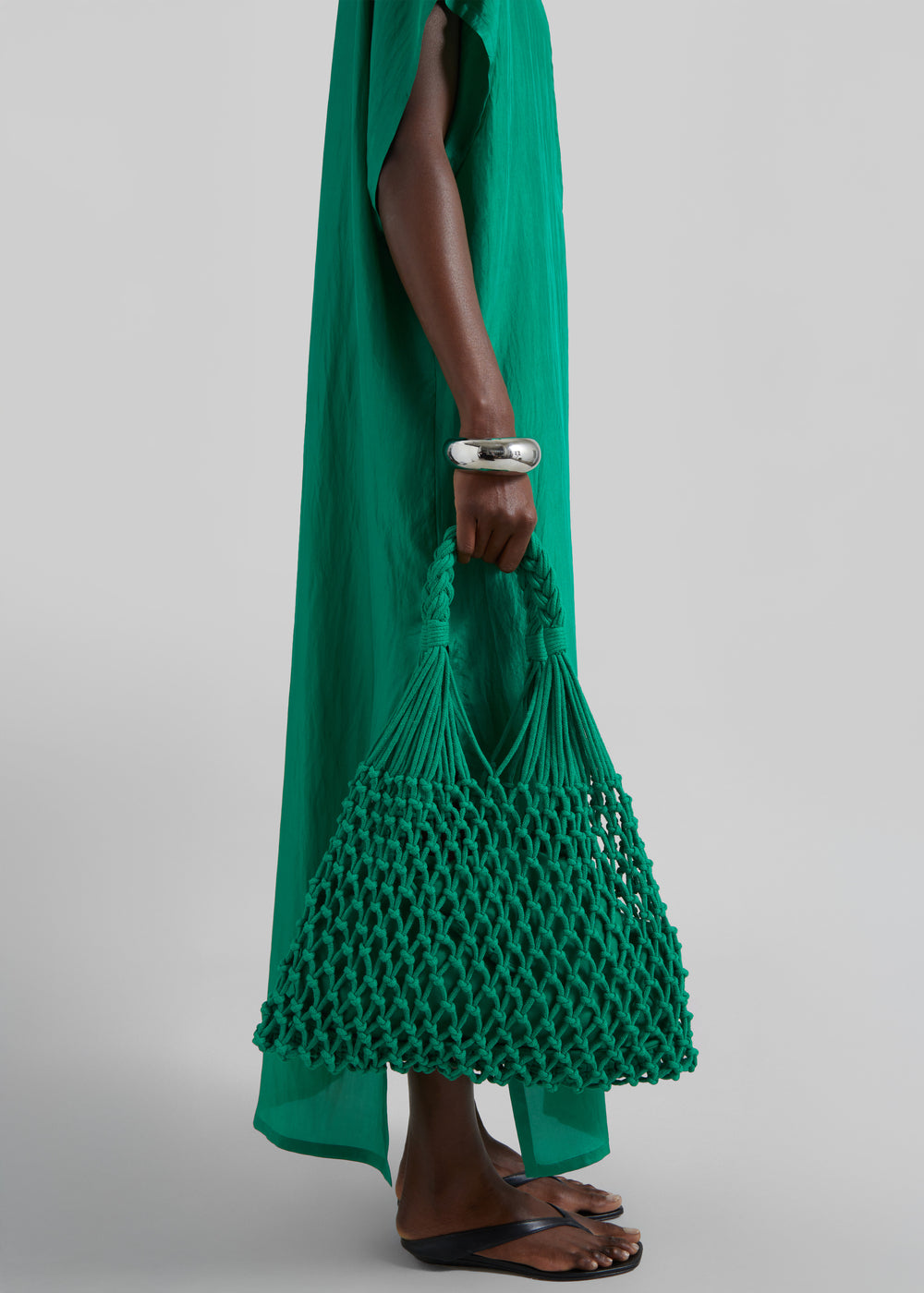 Naia Macrame Bag - Green - 1