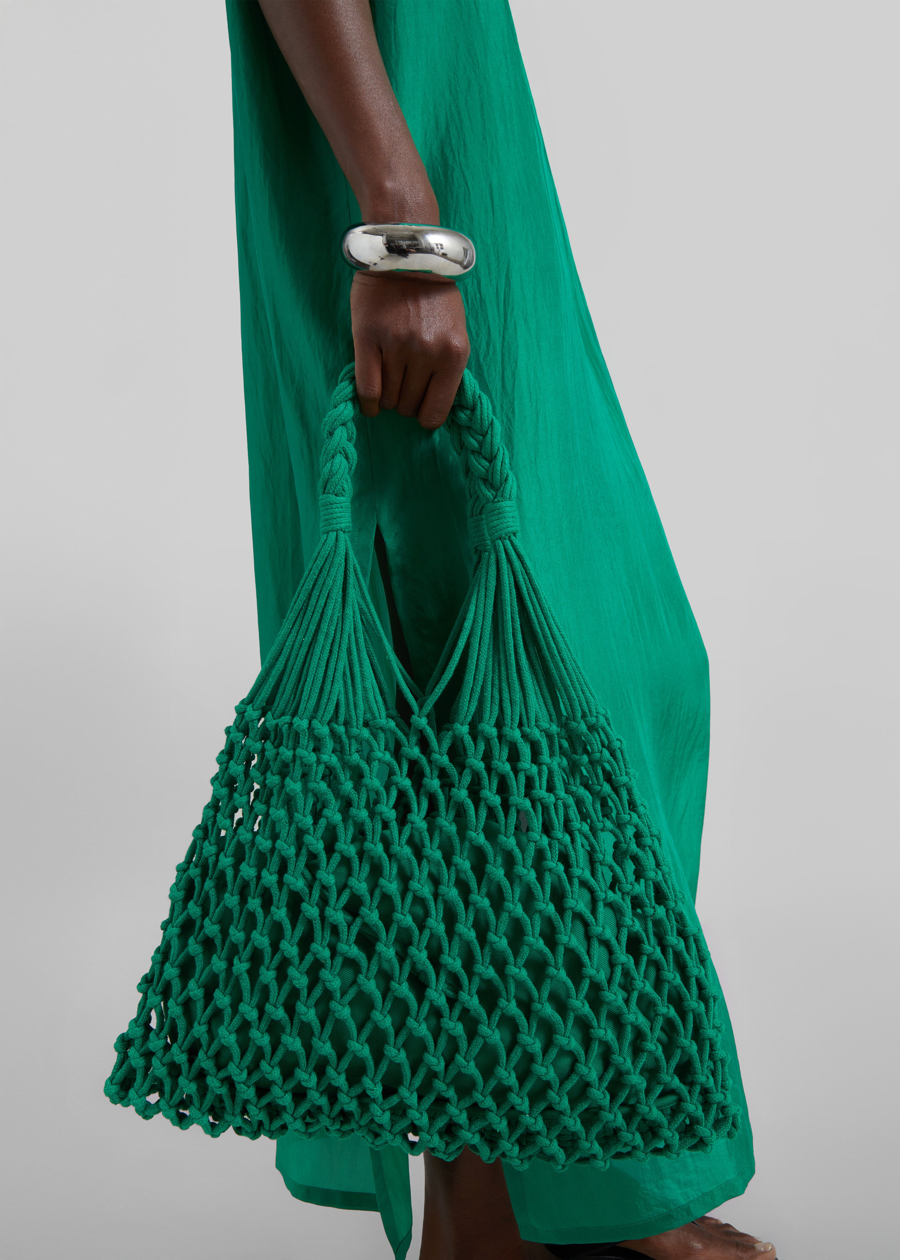 Naia Macrame Bag - Green - 5