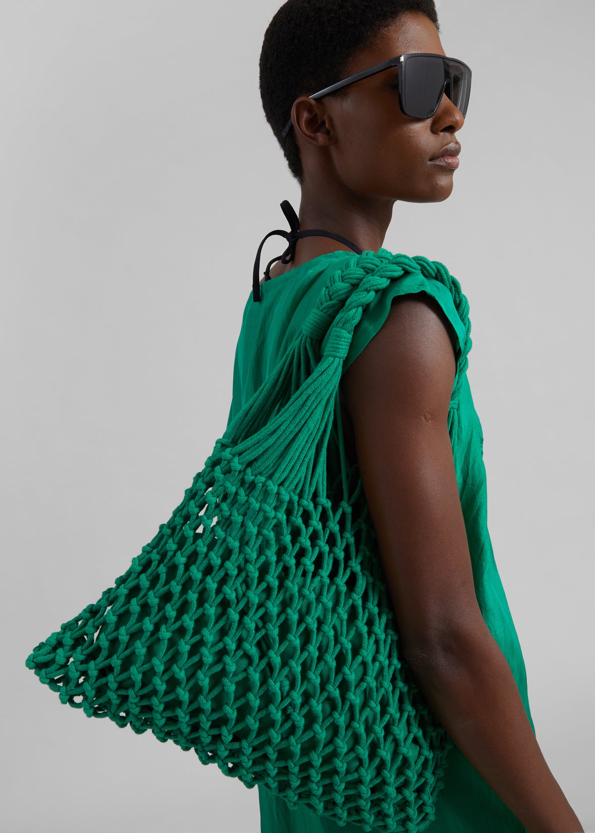 Naia Macrame Bag - Green - 4