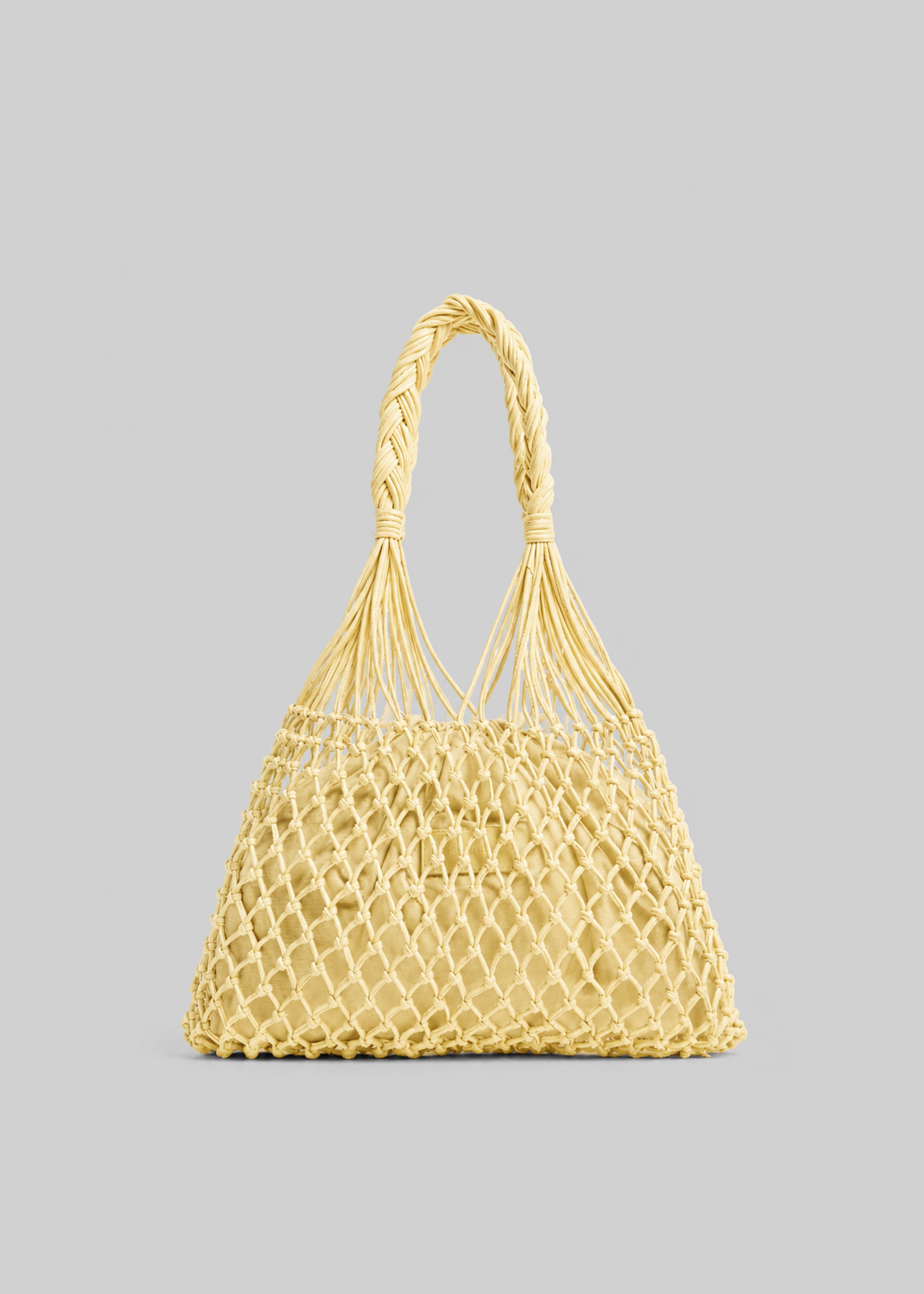 Naia Macrame Bag - Pale Yellow - 1