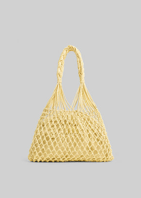 Naia Macrame Bag - Pale Yellow