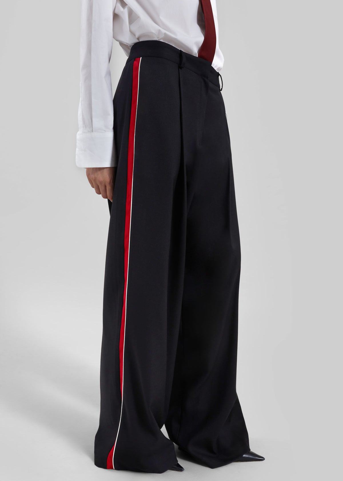 Nairn Contrast Stripe Pants - Black - 6