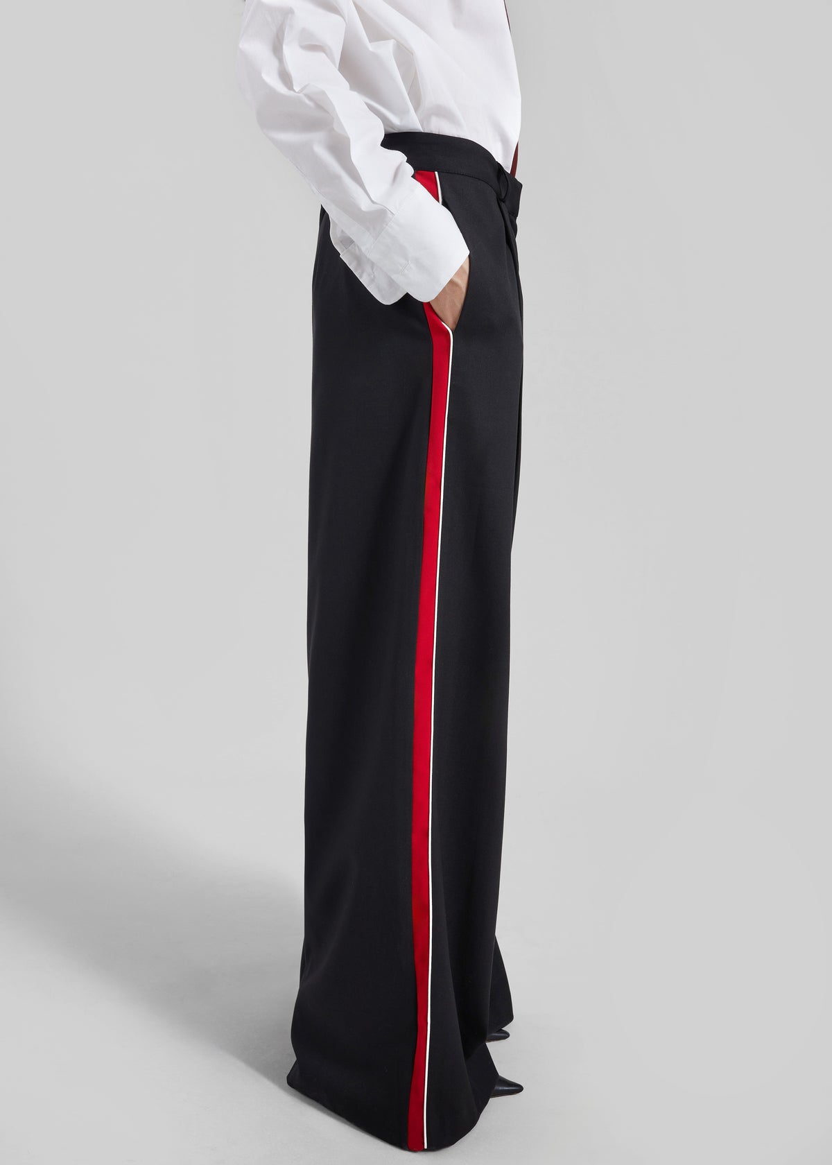 Nairn Contrast Stripe Pants - Black - 7