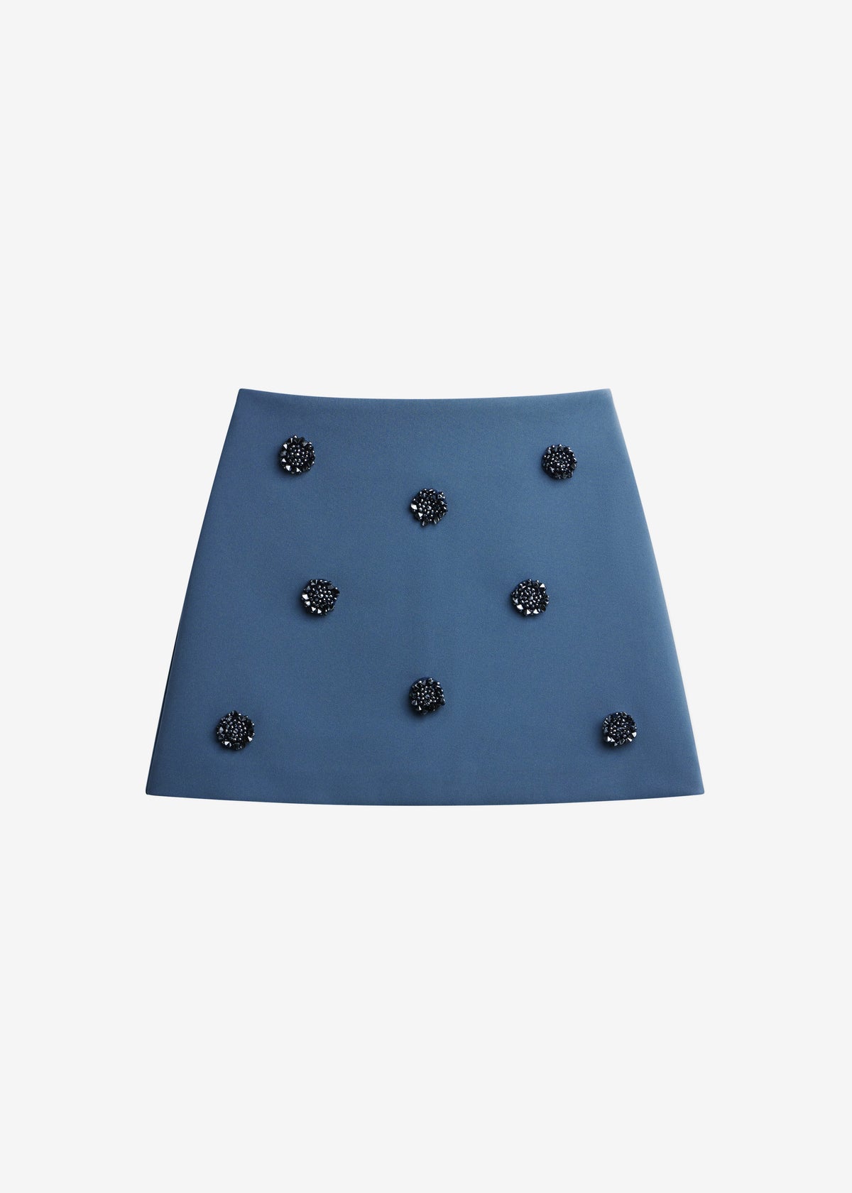 Nancy Embellished Mini Skirt - Blue - 7
